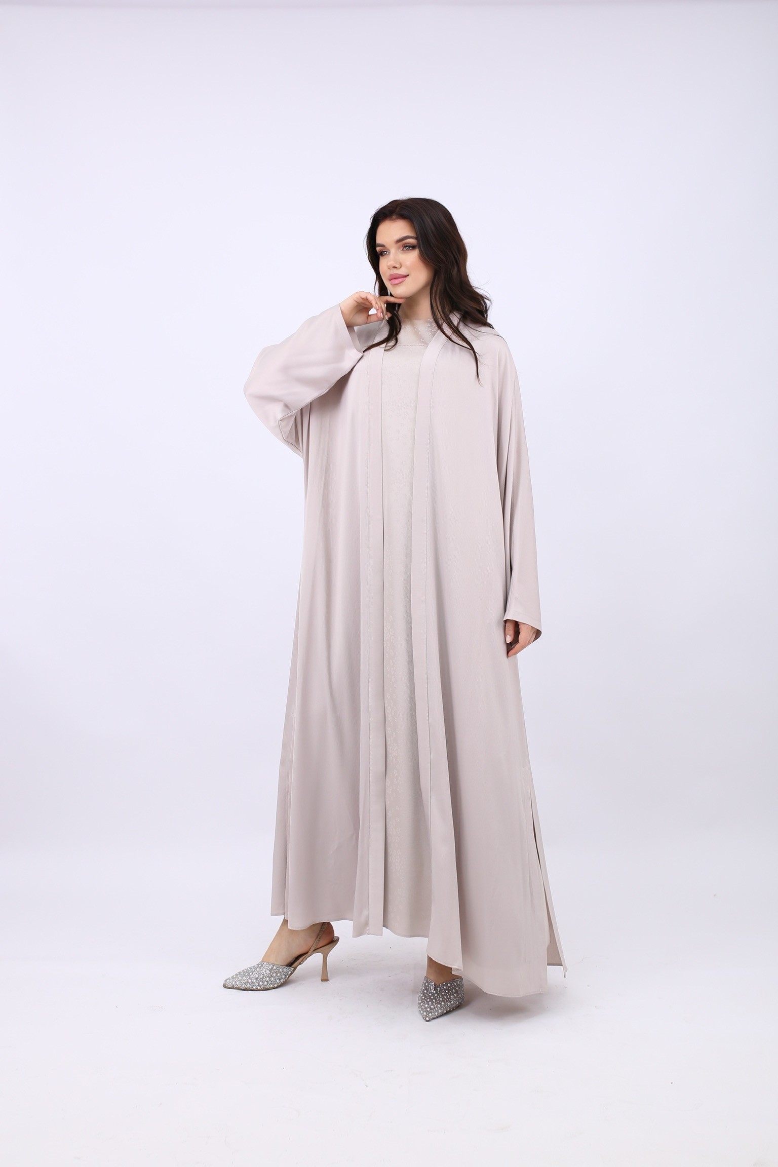 Pieef Abaya 25Y-Pİ-2458 - Taş
