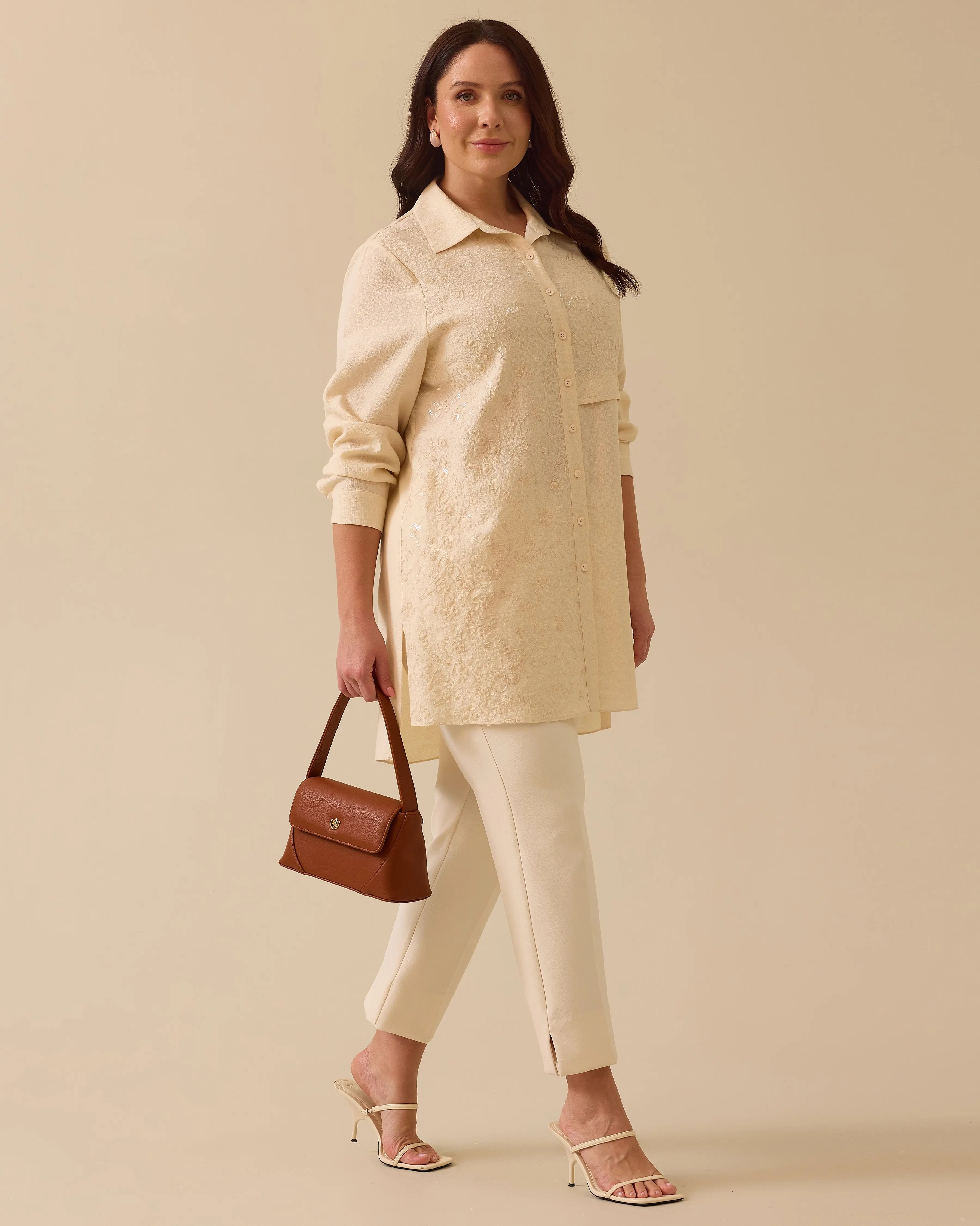 Gala-Xi Tunik 25Y-GX-2511214010 - Cream
