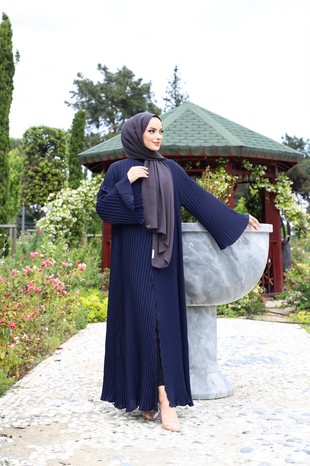 Pieef Abaya 25Y-Pİ-2415 - Navy Blue