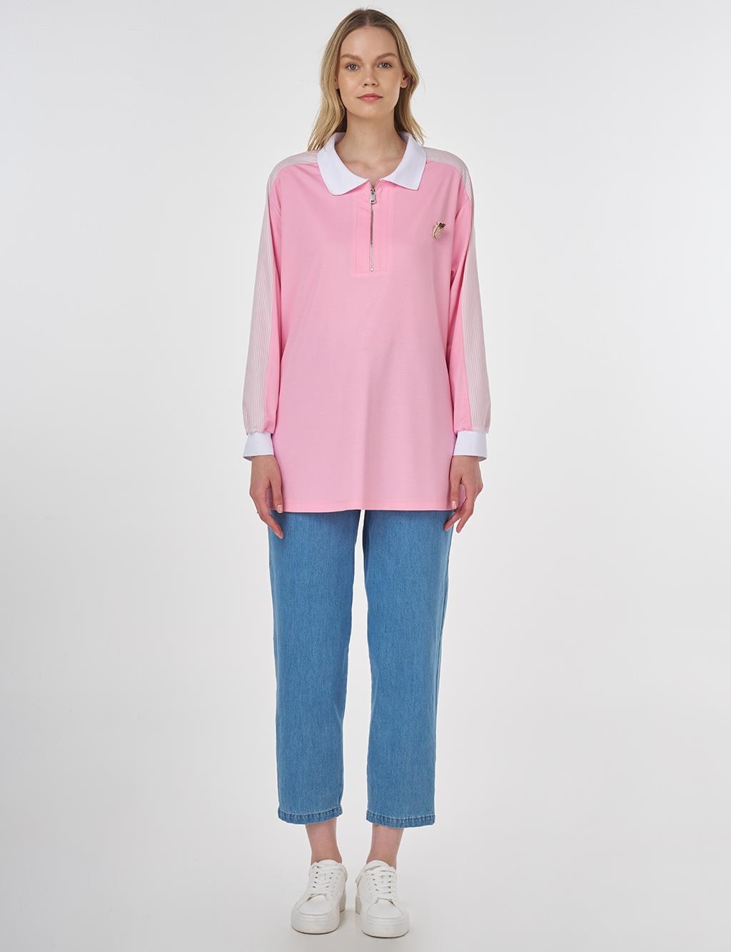 Kayra Sweatshirt 25Y-KA-70067 - Şekerpembe