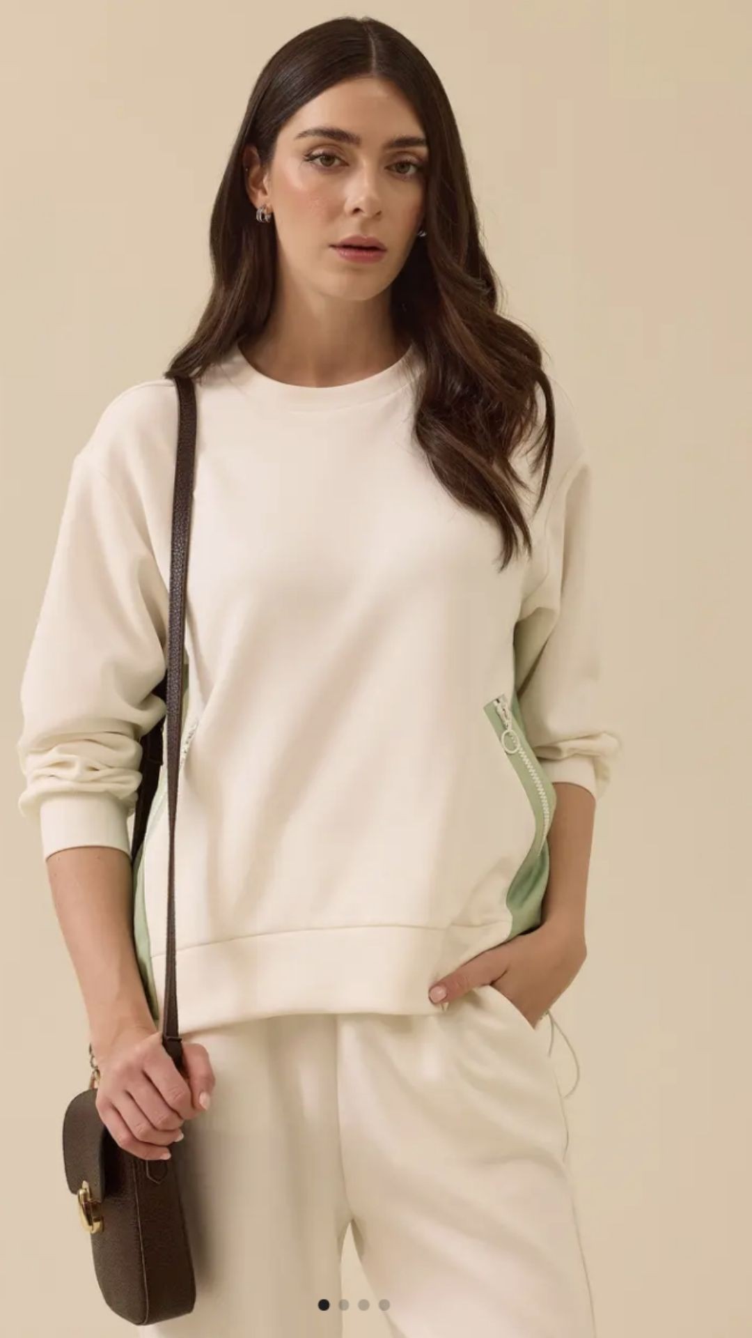 Seçil Sweatshirt 25Y-SE-2512310003 - Ekru