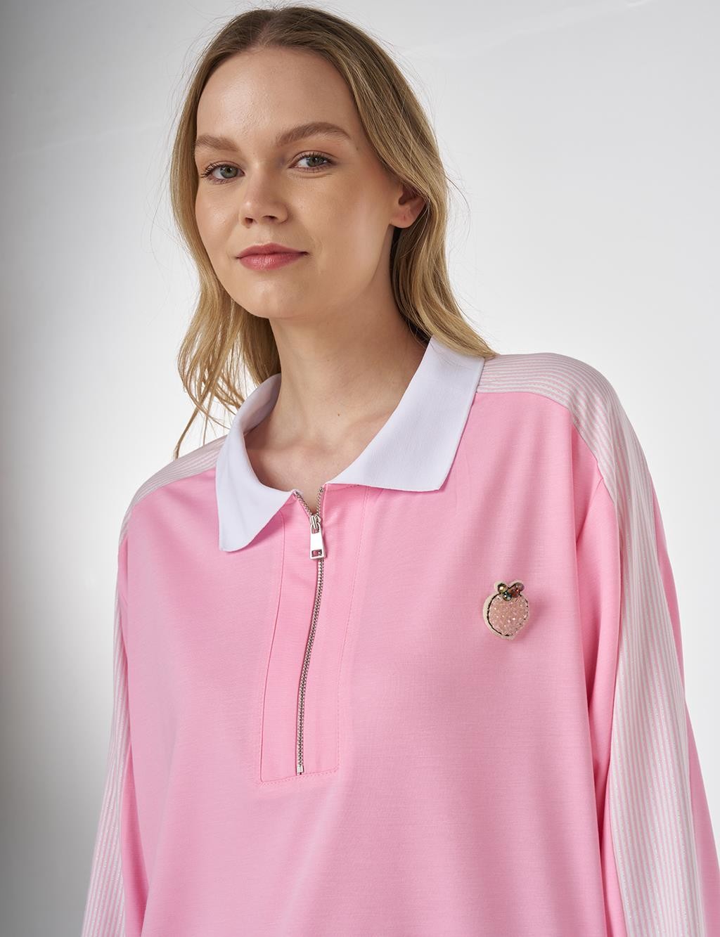 Kayra Sweatshirt 25Y-KA-70067 - Şekerpembe