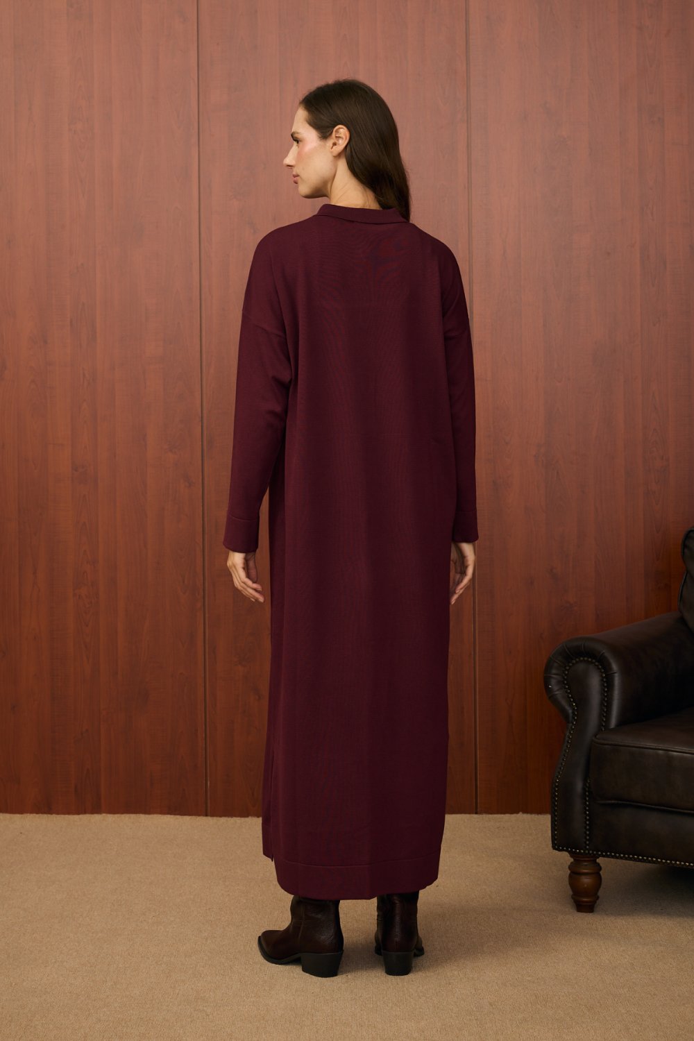 Merwish Kap 25K-MR-1522 - Bordo