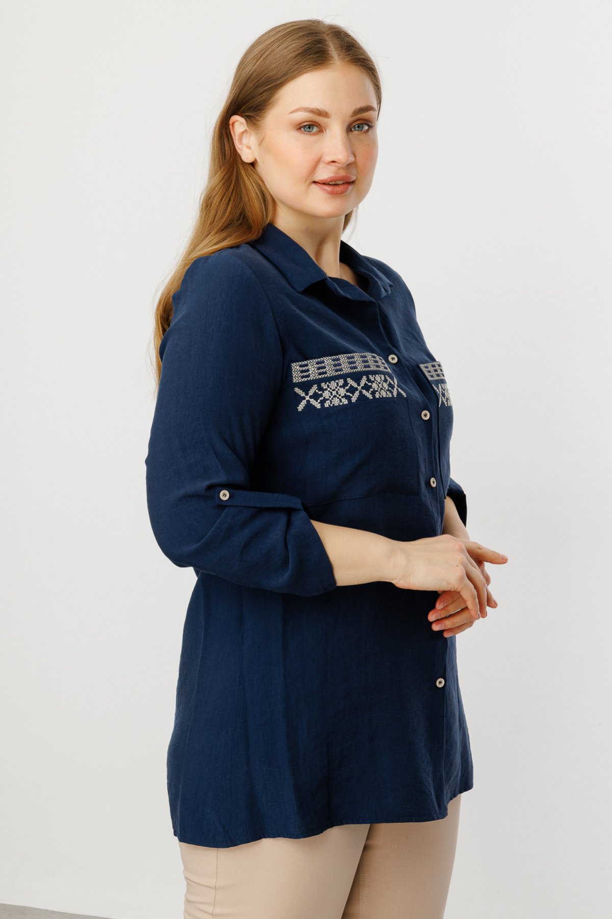Ekol Bluz 25Y-EK-03964 - Lacivert