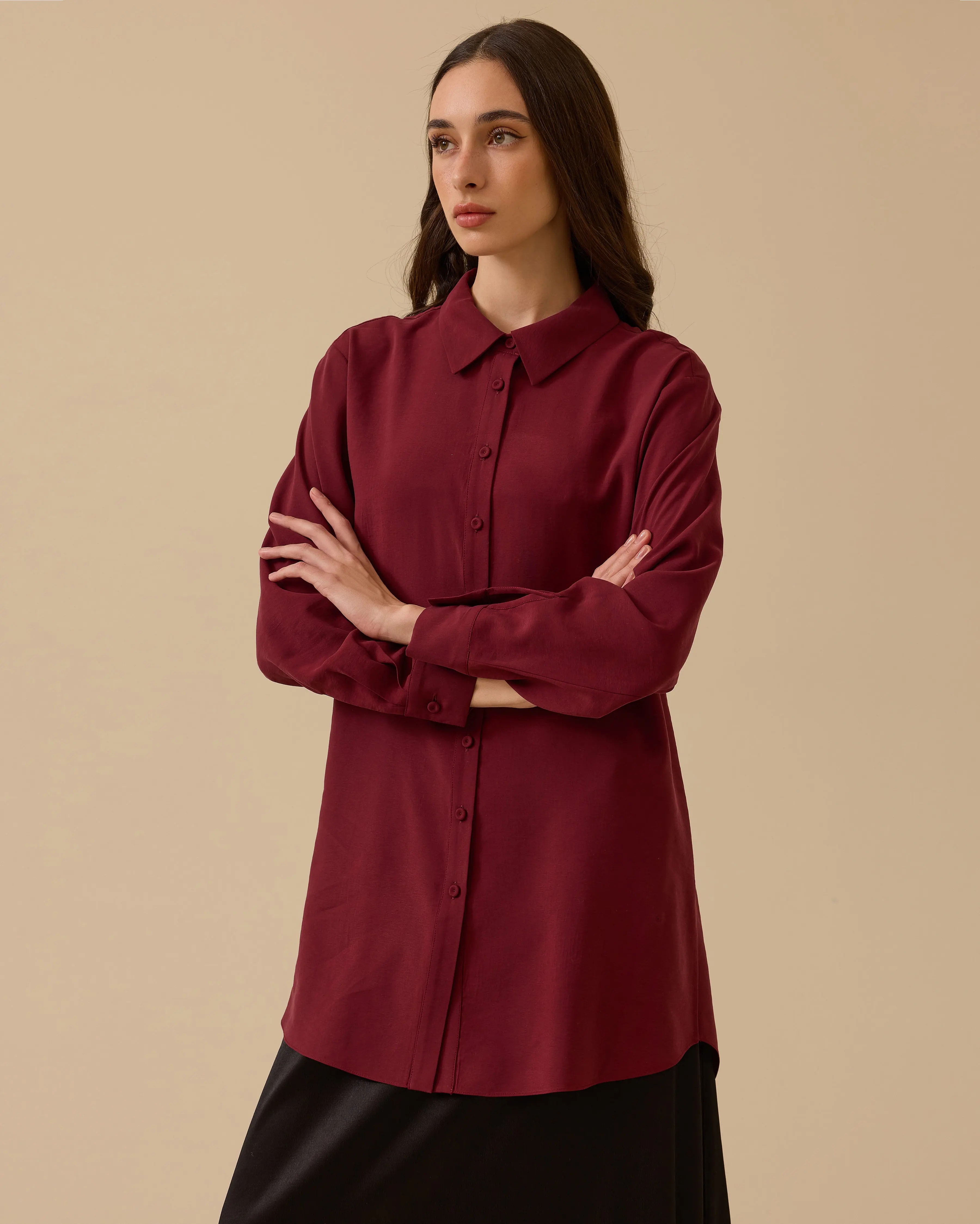 Seçil Tunik 26K-SE-2521211010 - Bordo