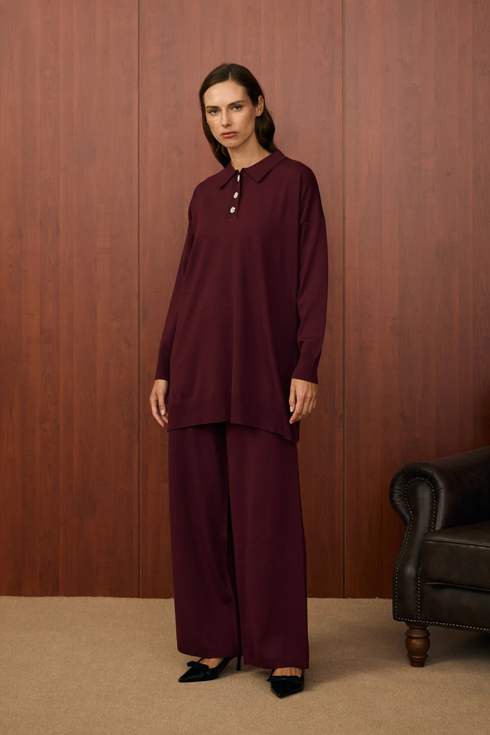 Merwish Takım 25K-MR-1510 - Bordo