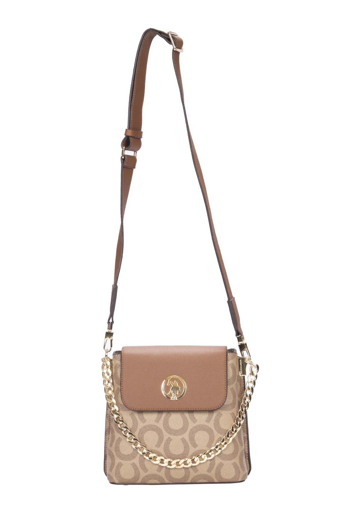 U.S. Polo Assn. Woman Crossbody Bag US23570 - Koyu Bej
