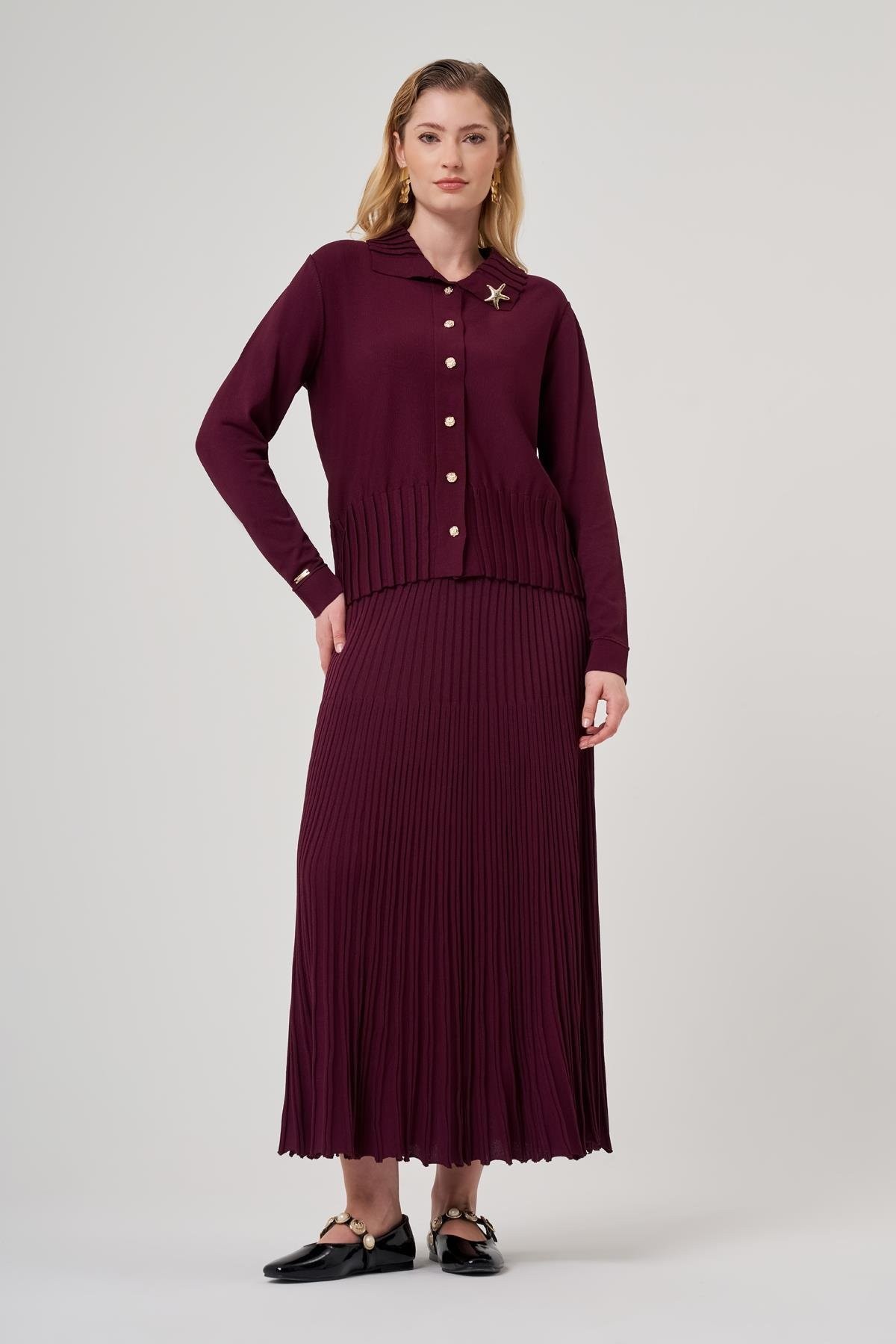 Niliwi Etek 25Y-Nİ-3021 - Bordo