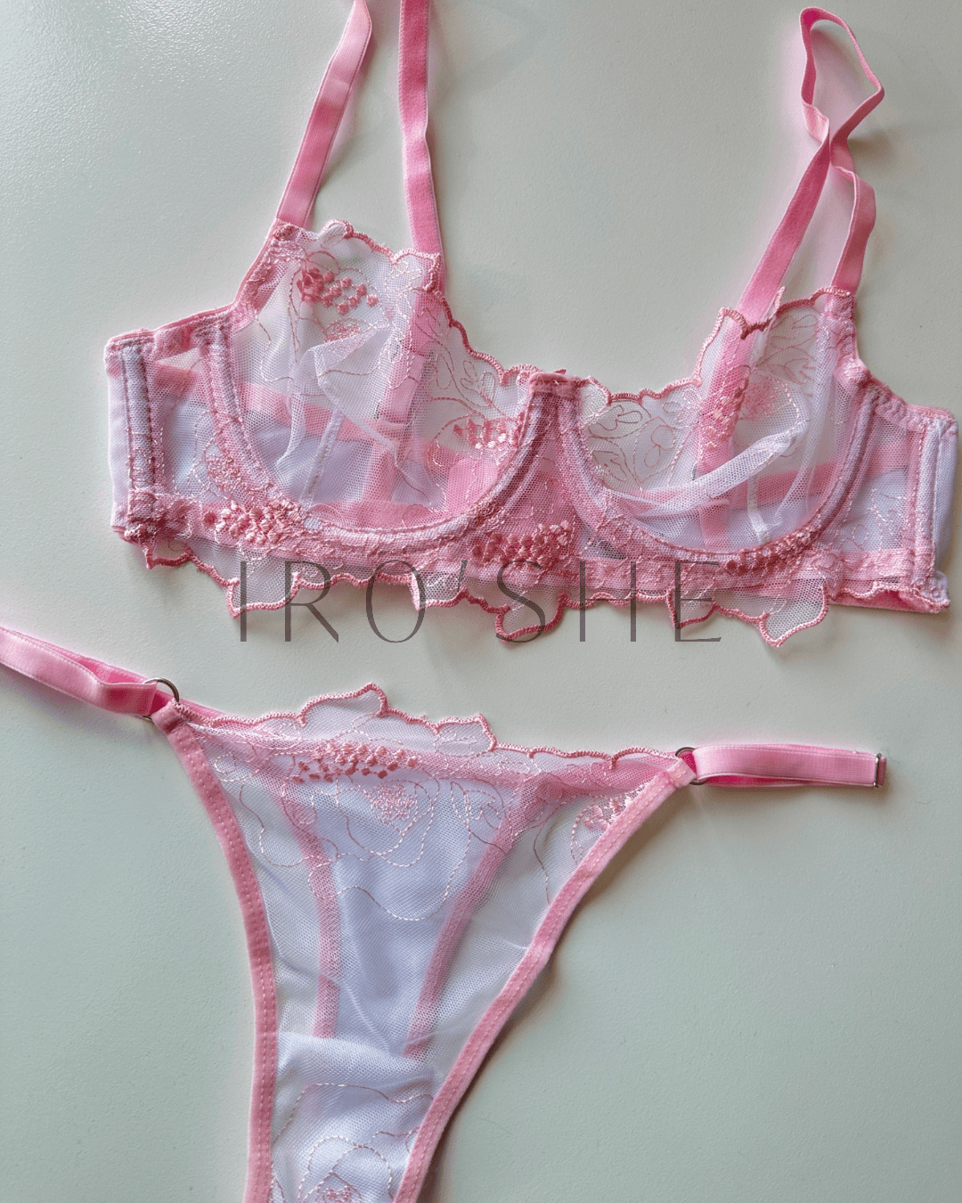 Pembe Pinterest Sütyen Takımı