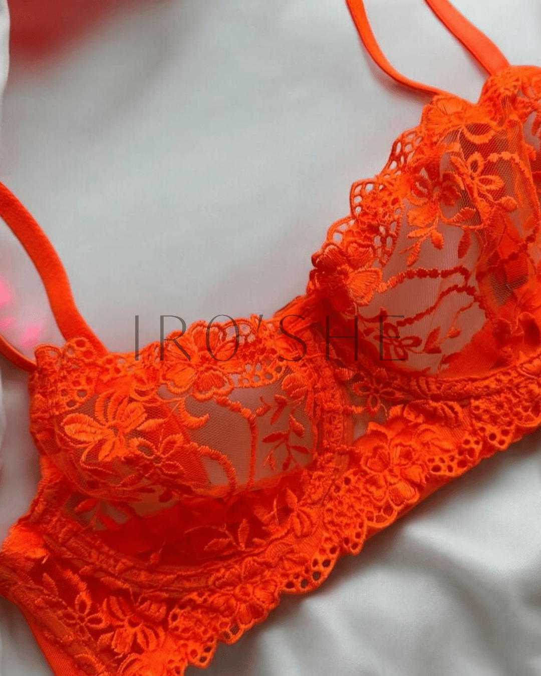 Fosforlu Turuncu Bralet Takımı