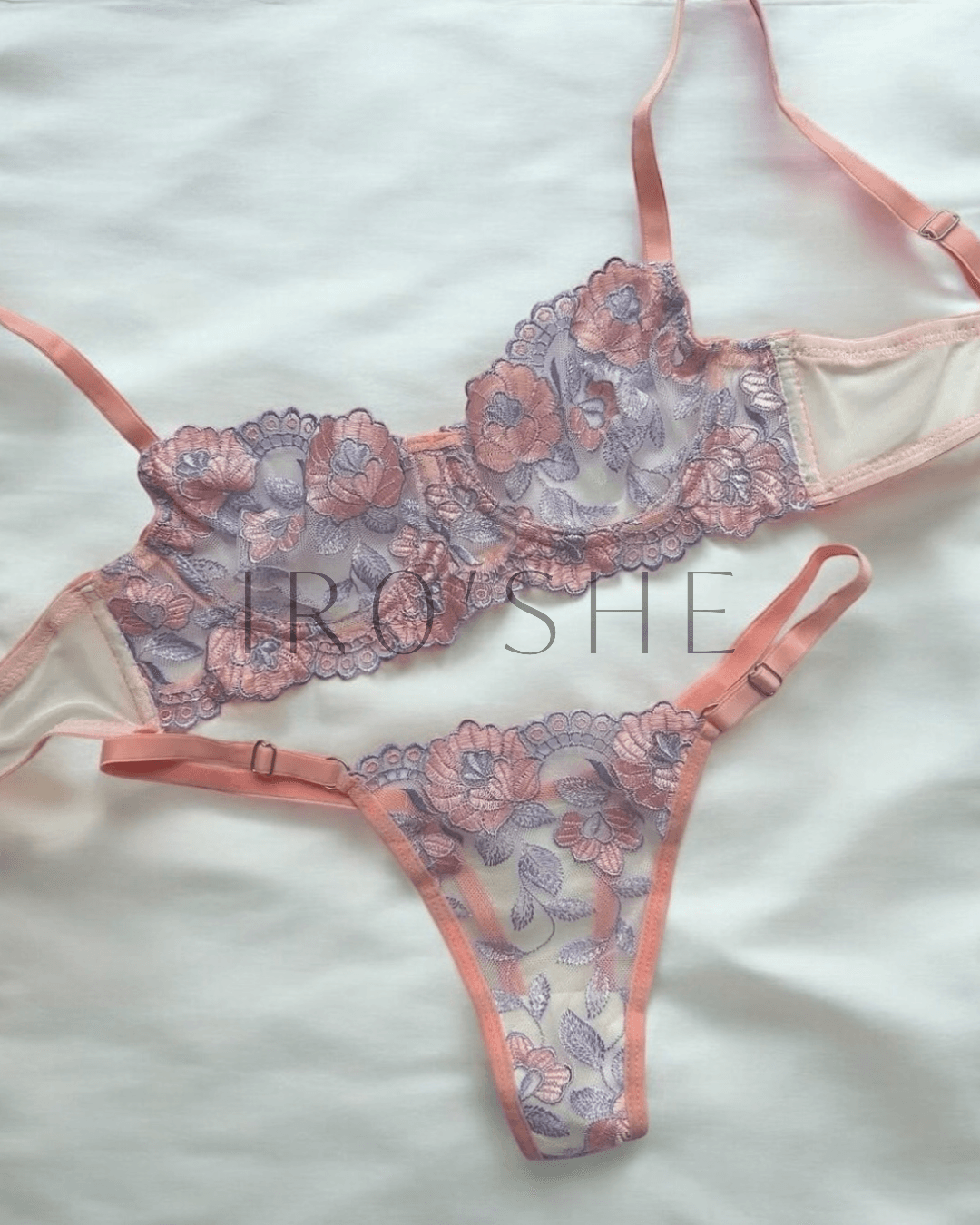 Flow Mor Pembe Bralet Takımı