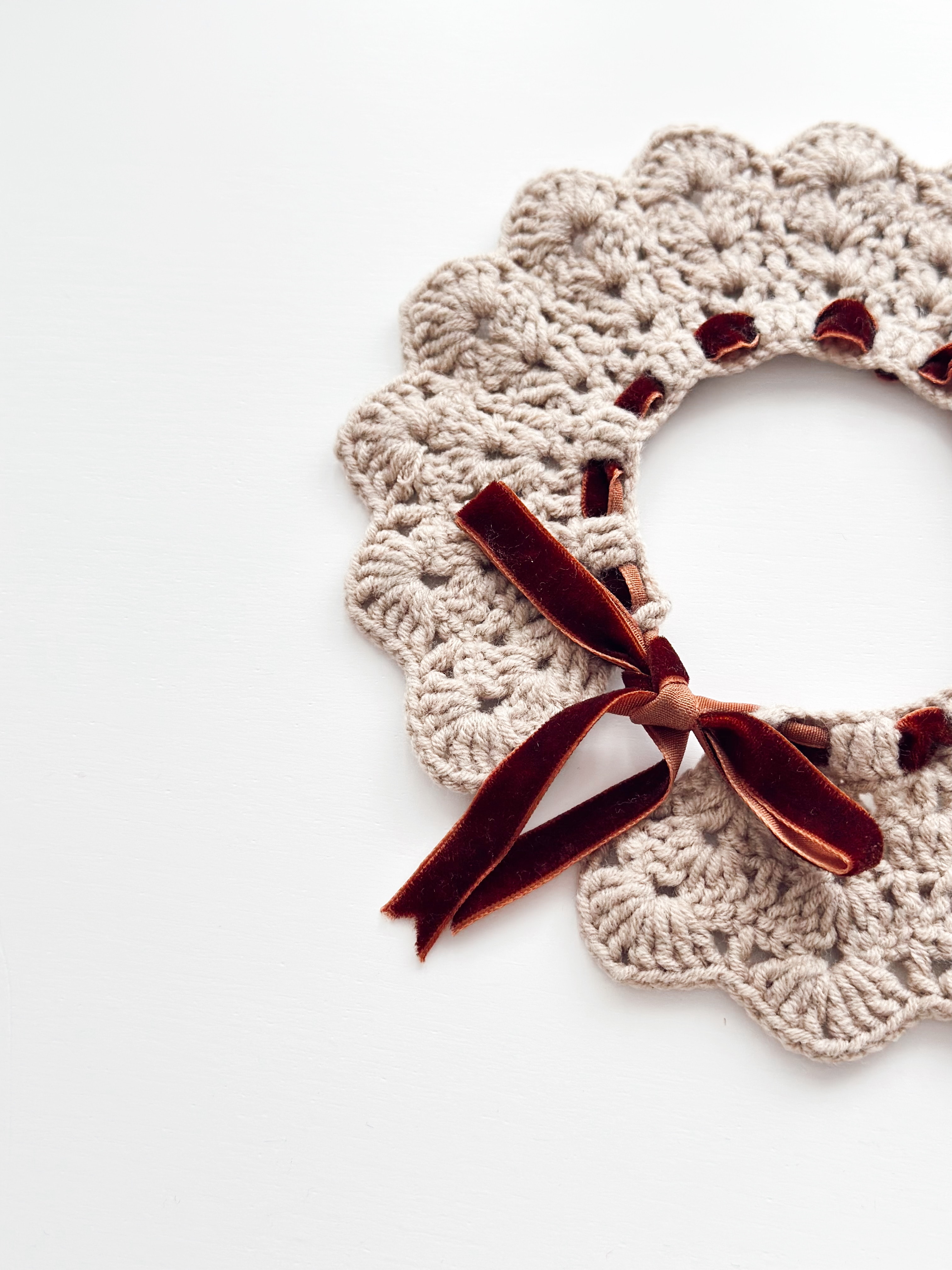 Mocha Bebe Yaka | Knitted