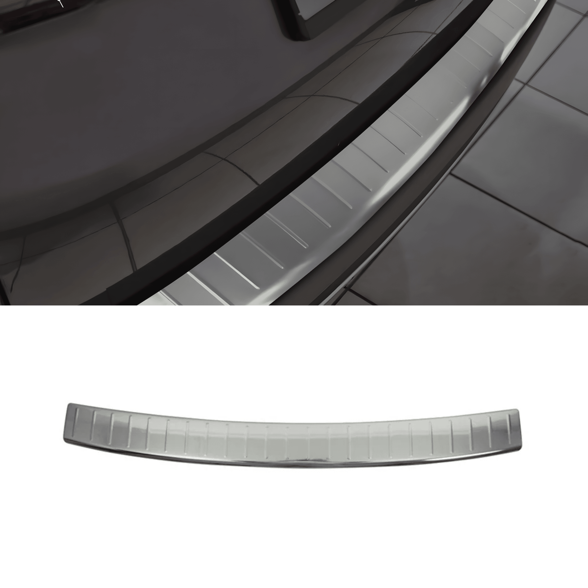 Stainless Steel Chrome Rear Bumper Protector Fit Peugeot 2008 (2013-2019)