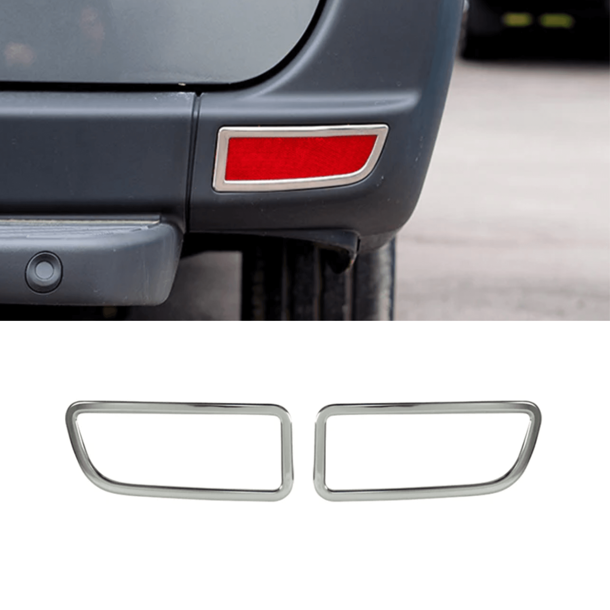 Stainless Steel Chrome Rear Reflector Cover Fit Mercedes-Benz Sprinter (2014-2018)