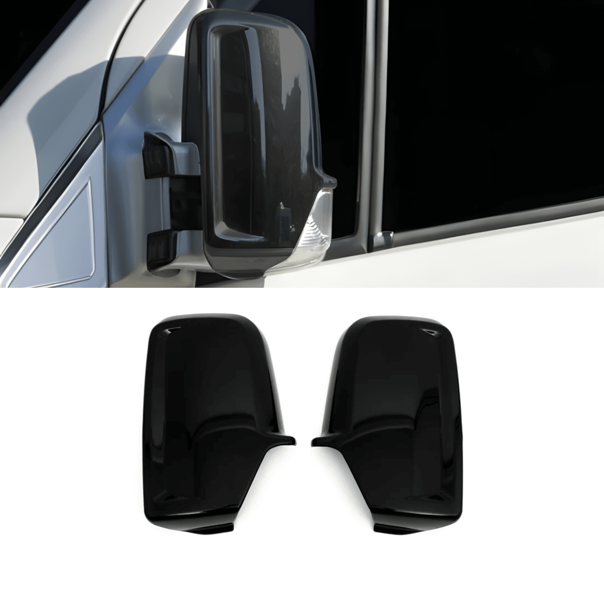 Scratch Guard Plastic Mirror Cover Fit Mercedes-Benz Sprinter (2006-2018)