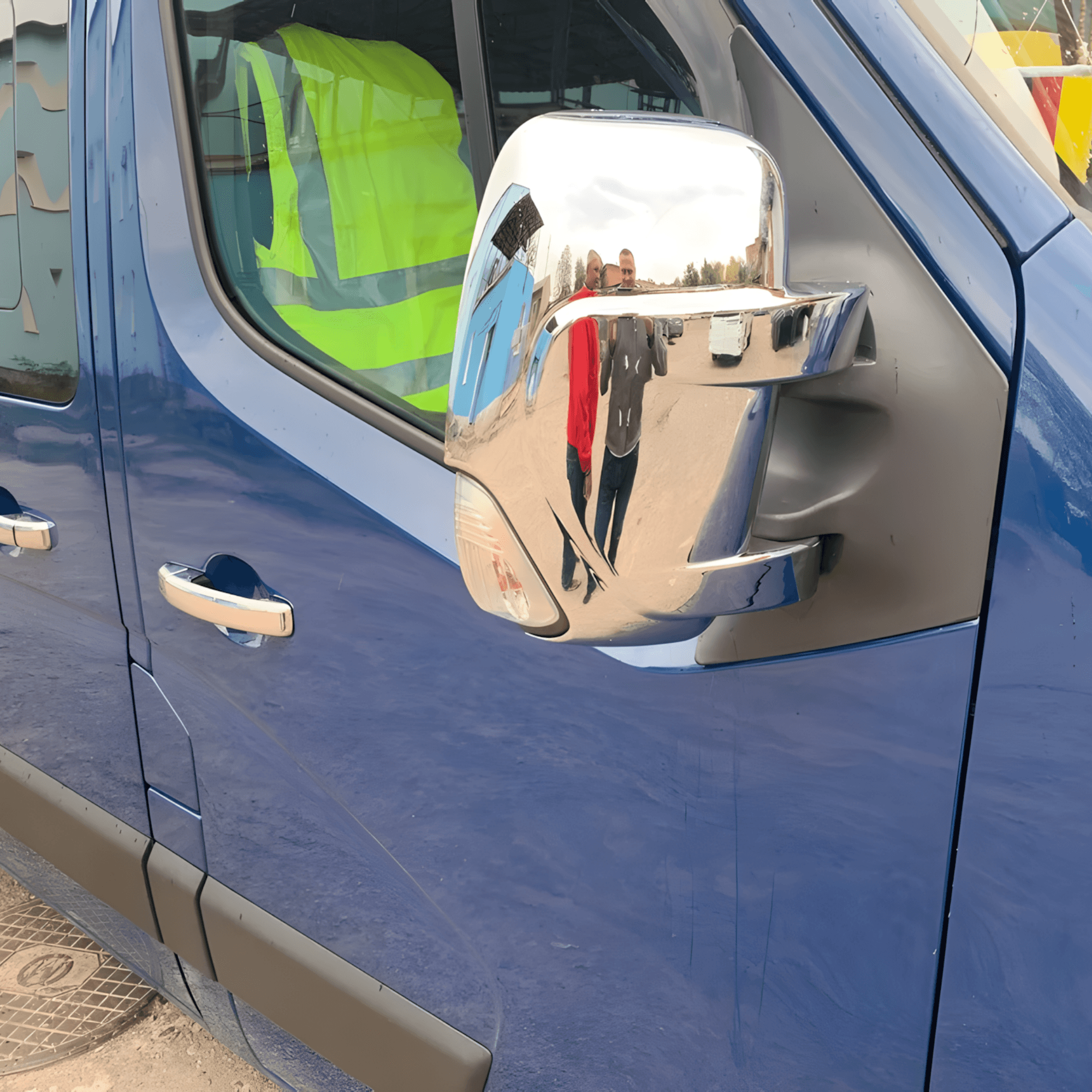 Scratch Guard Chrome Plated Plastic Mirror Cover Fit Renault Master (2011-2024)