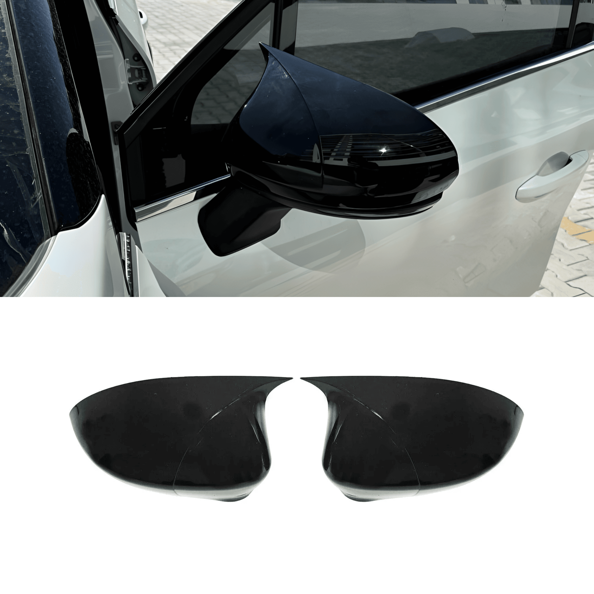 Scratch Guard Plastic Mirror Cover Fit Renault Captur (2020-2023)