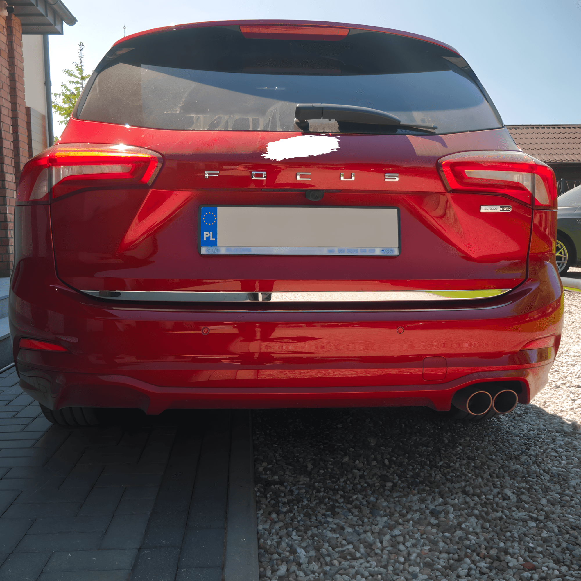 Stainless Steel Chrome Lower Tailgate Trim Fit Ford Focus (2019-2024)