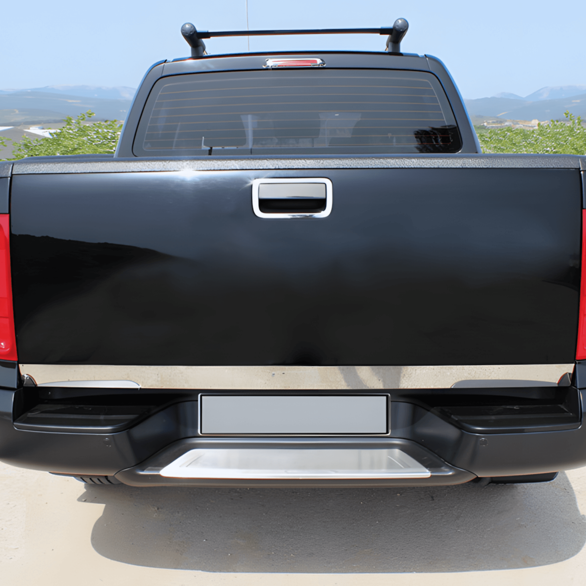 Stainless Steel Chrome Lower Tailgate Trim Fit Volkswagen Amarok (2011-2021)