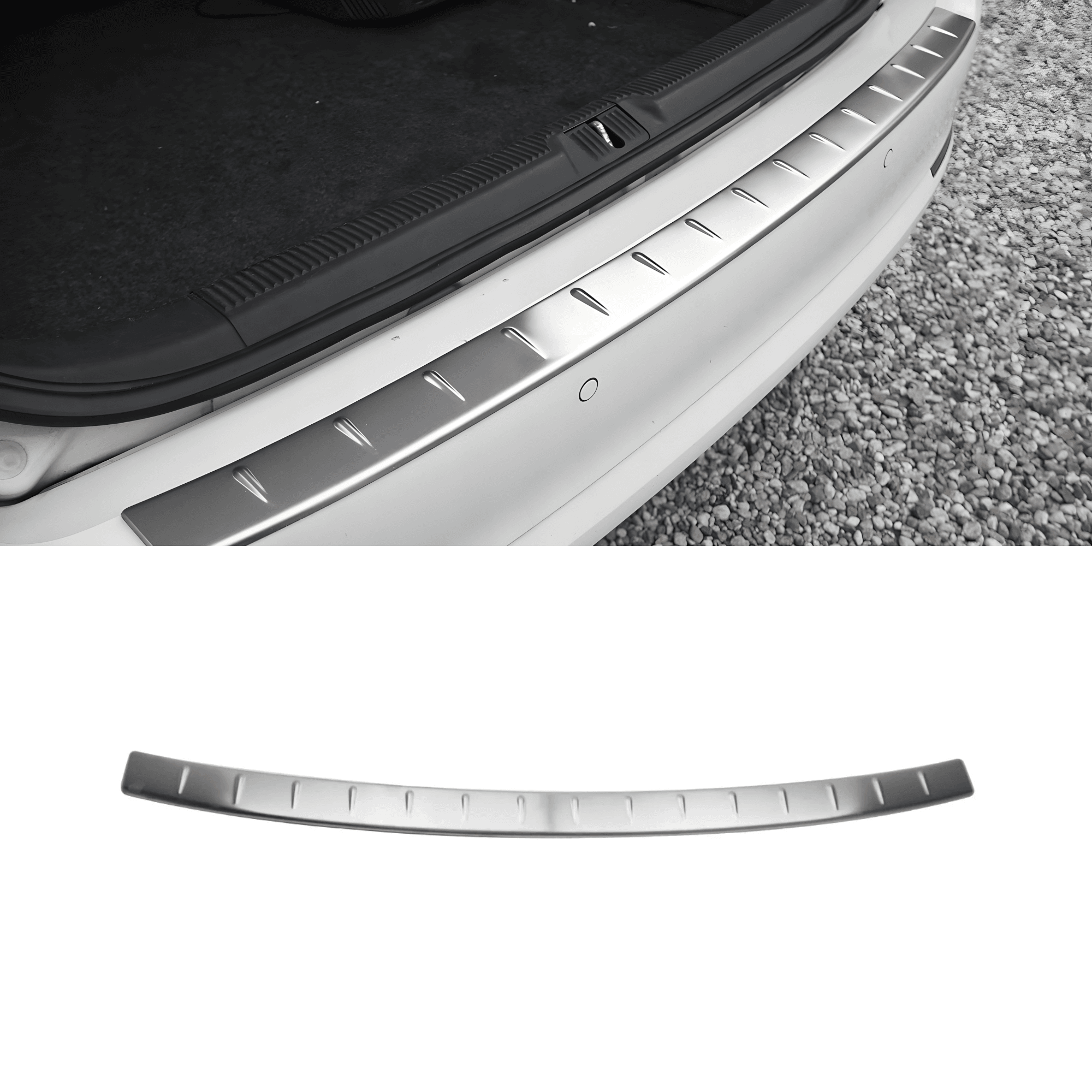 Stainless Steel Chrome Rear Bumper Protector Fit Skoda Octavia (2005-2013)