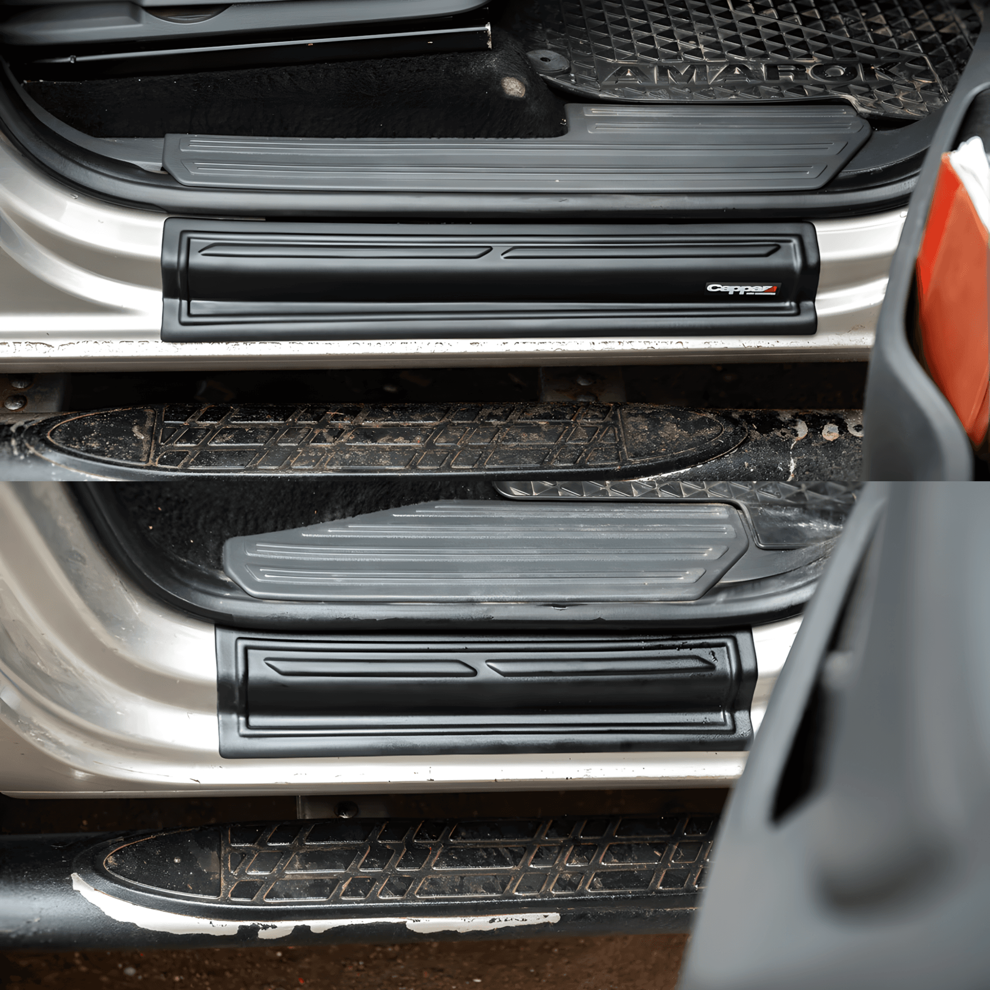 Scratch Guard Plastic Door Sill Protector Fit Volkswagen Amarok (2011-2021)