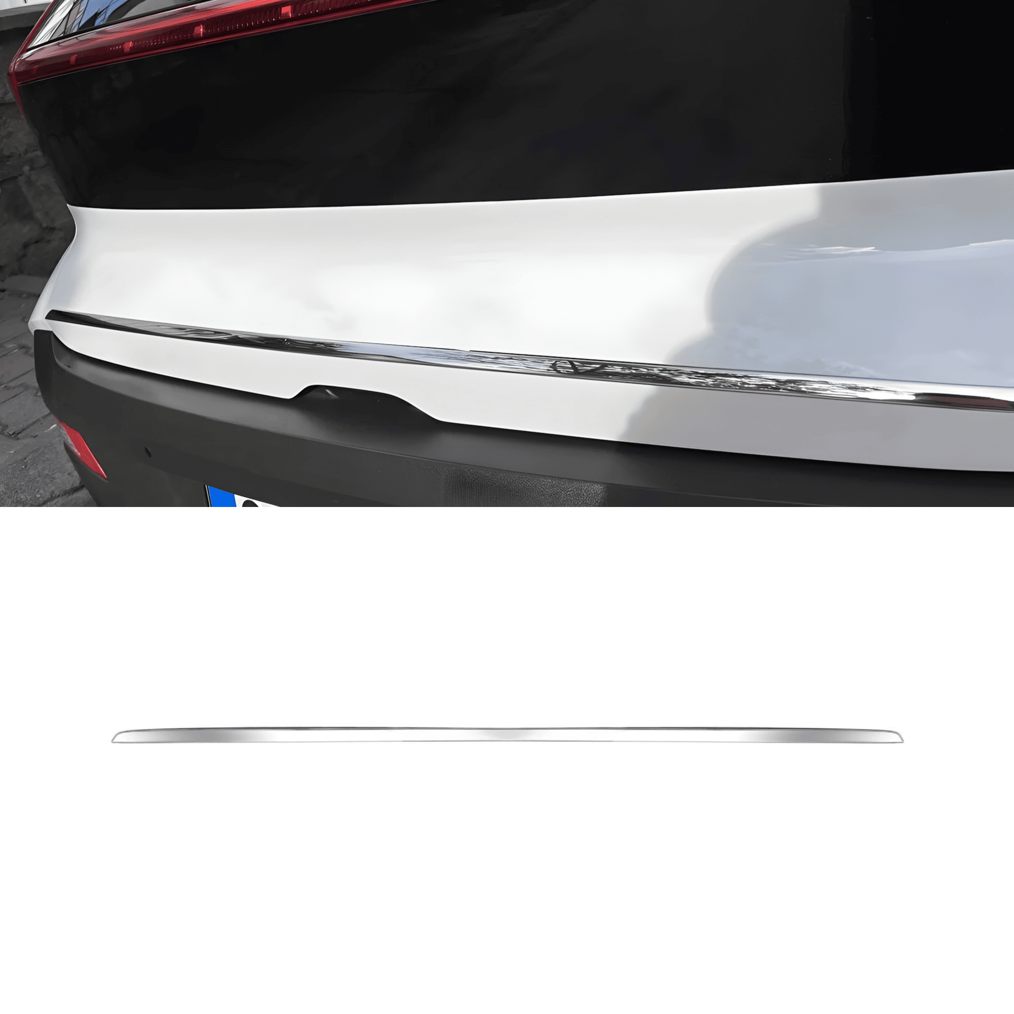 Stainless Steel Chrome Lower Tailgate Trim Fit Hyundai Bayon (2021-2024)