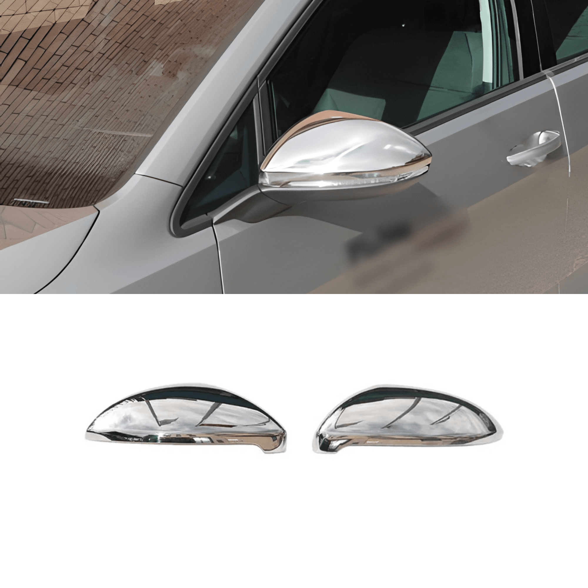 Stainless Steel Chrome Mirror Cover Fit Volkswagen Touran (2016-2024)