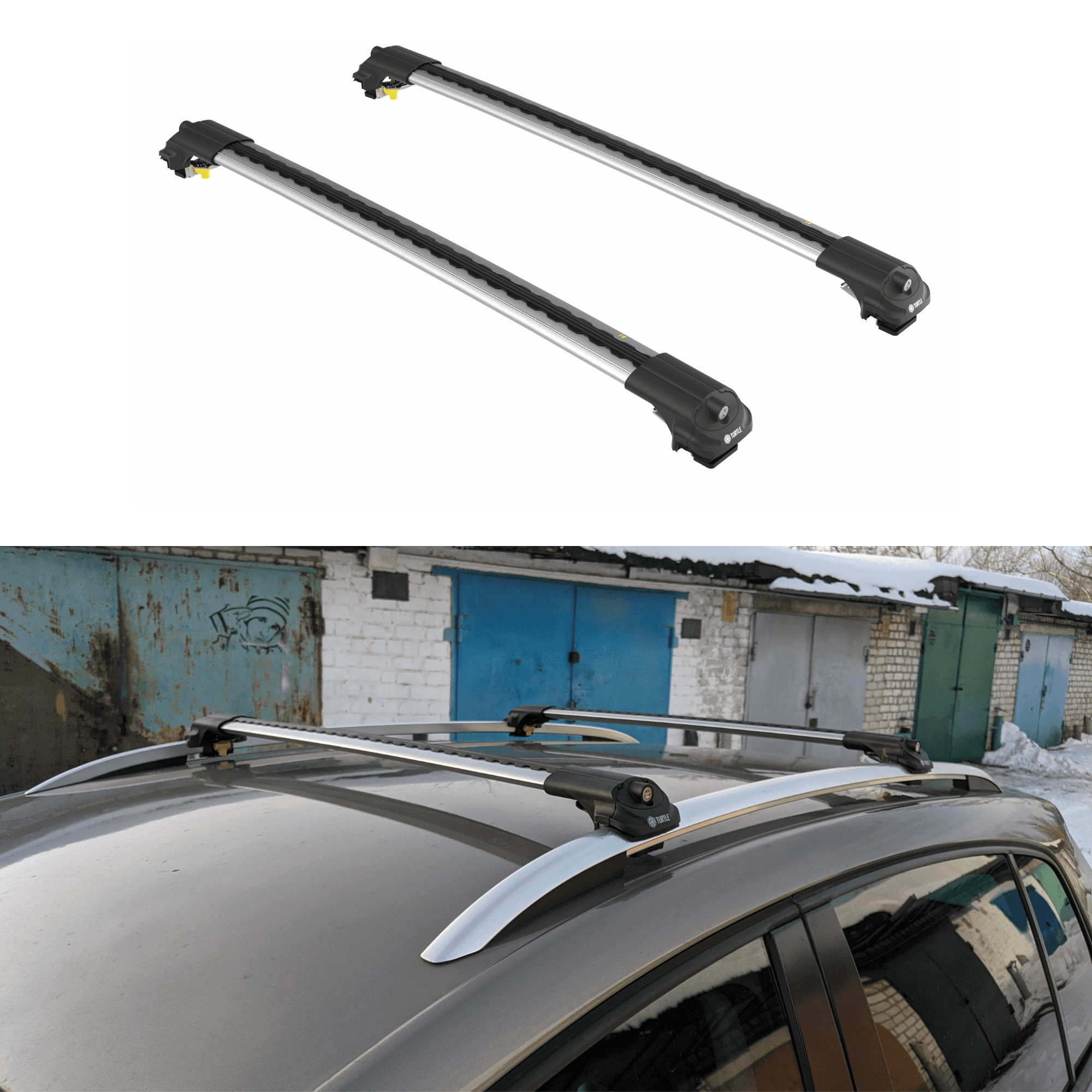 Aluminum Roof Rack Cross Bars Fit Peugeot 2008 (2013-2019)