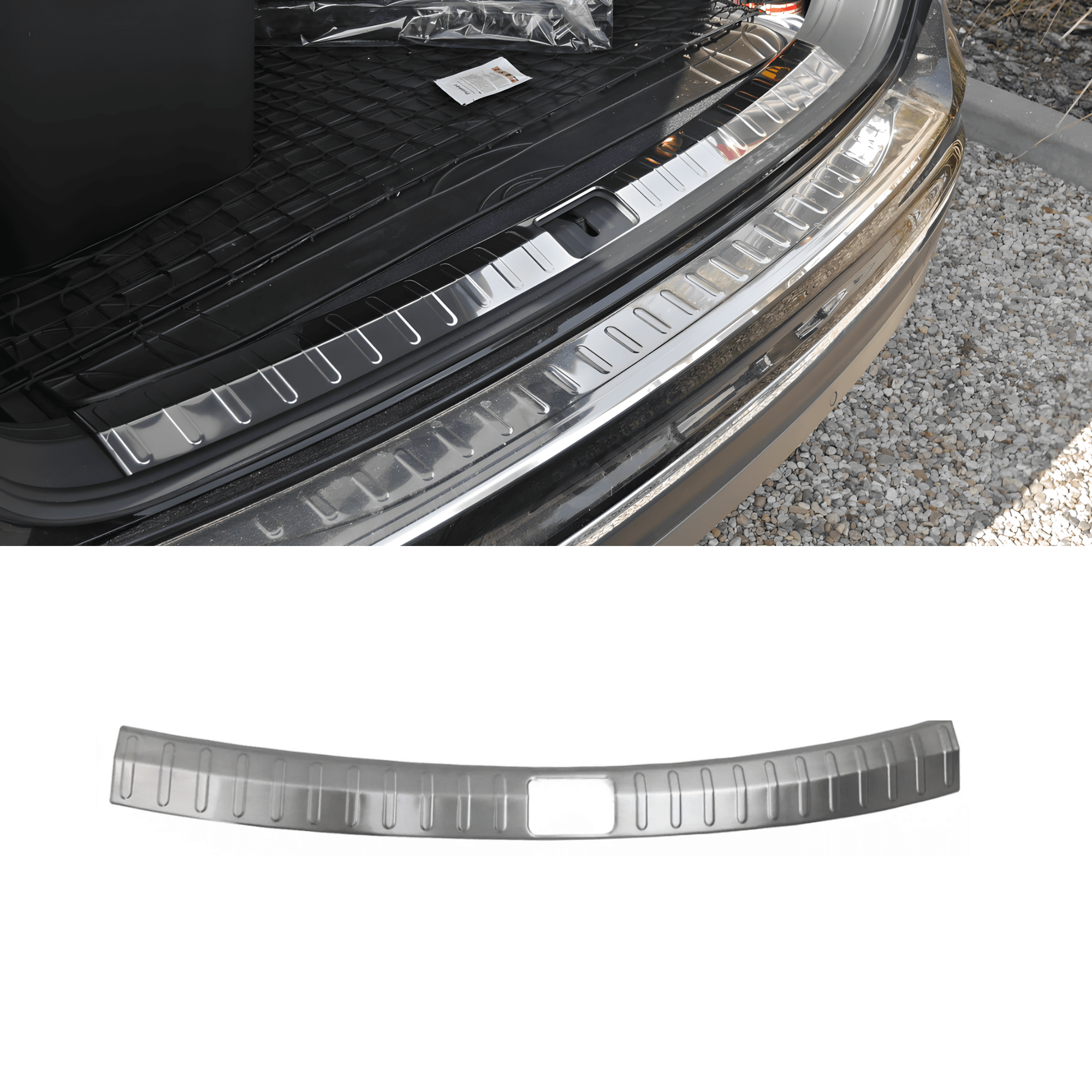 Stainless Steel Chrome Boot Sill Protector Fit Volkswagen Tiguan (2016-2024)