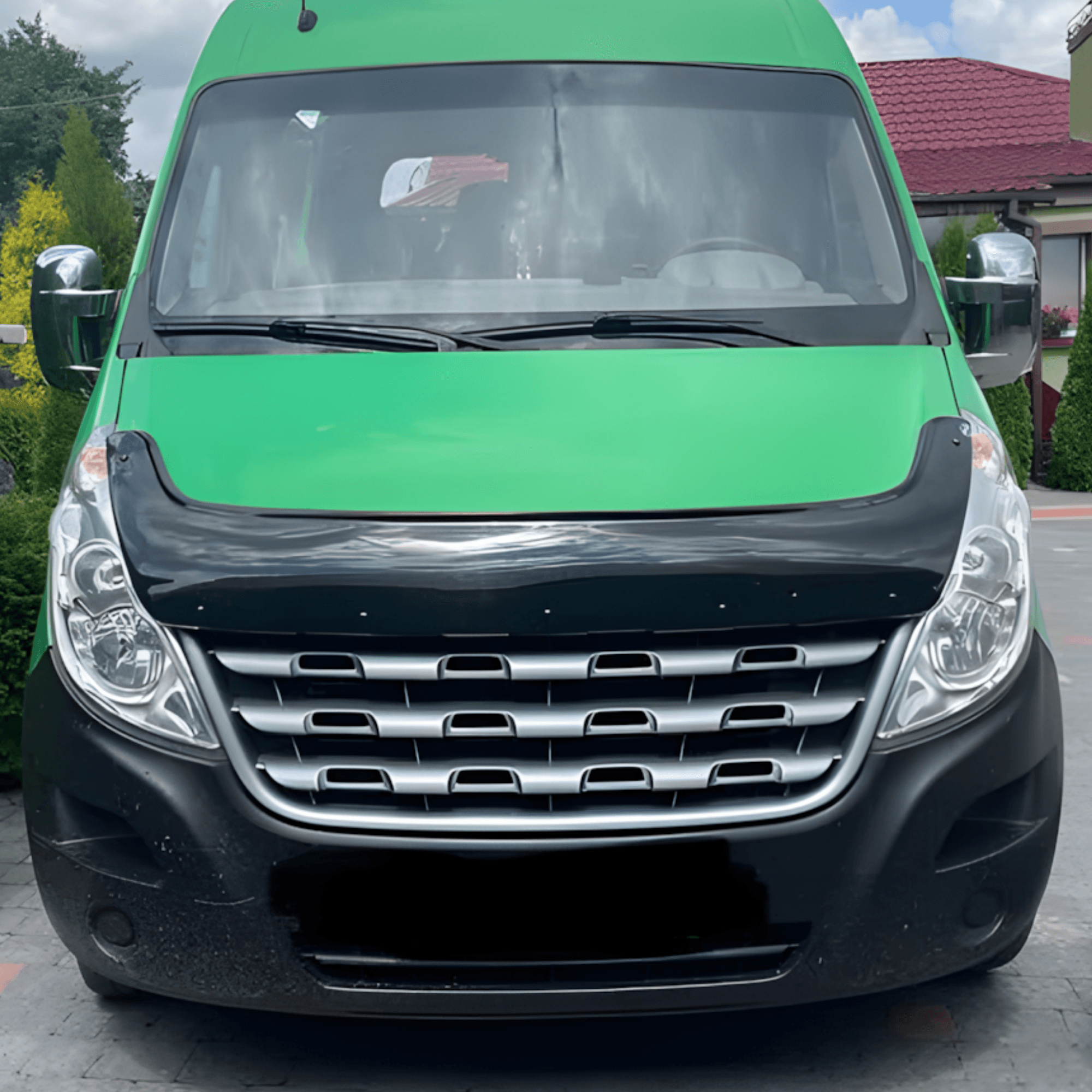 Plastic Front Stone & Bug Deflector Hood Guard Fit Renault Master (2011-2014)