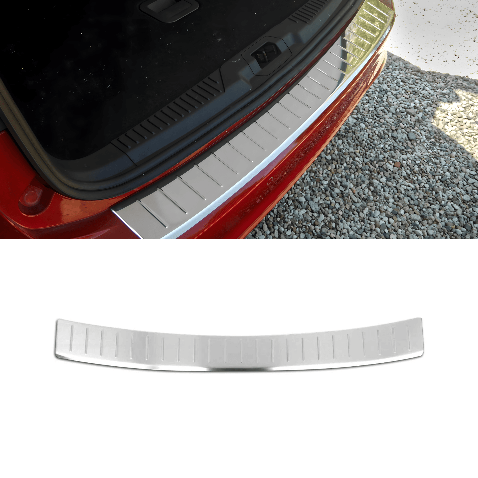 Stainless Steel Chrome Rear Bumper Protector Fit Ford Focus (2019-2024)