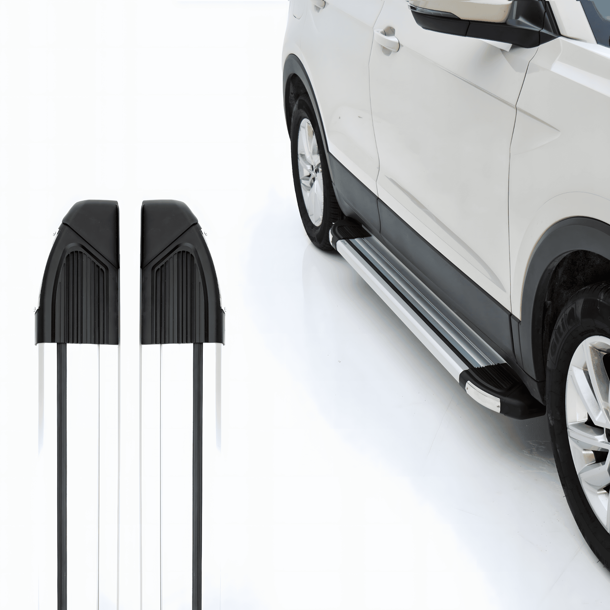 Aluminum Side Step Bars Running Boards Fit Hyundai Bayon (2021-2024)