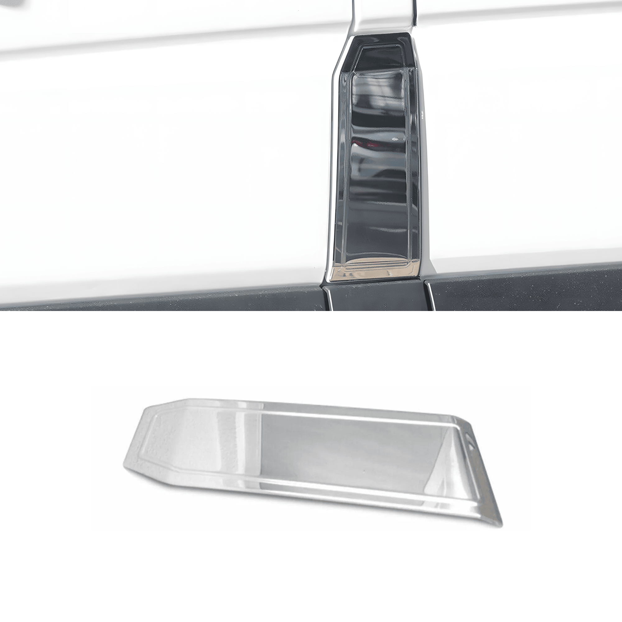 Stainless Steel Chrome Fuel Flap Cover Fit Mercedes-Benz Sprinter (2006-2018)