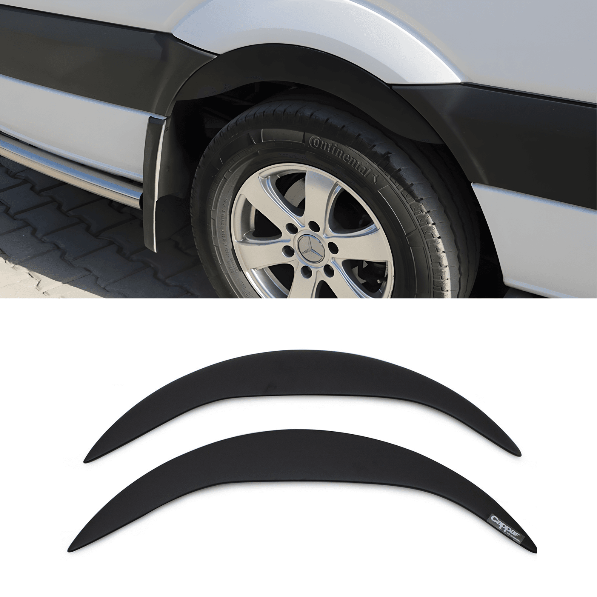 Scratch Guard Plastic Rear Wheel Arches Fender Trim Fit Mercedes-Benz Sprinter (2006-2013)