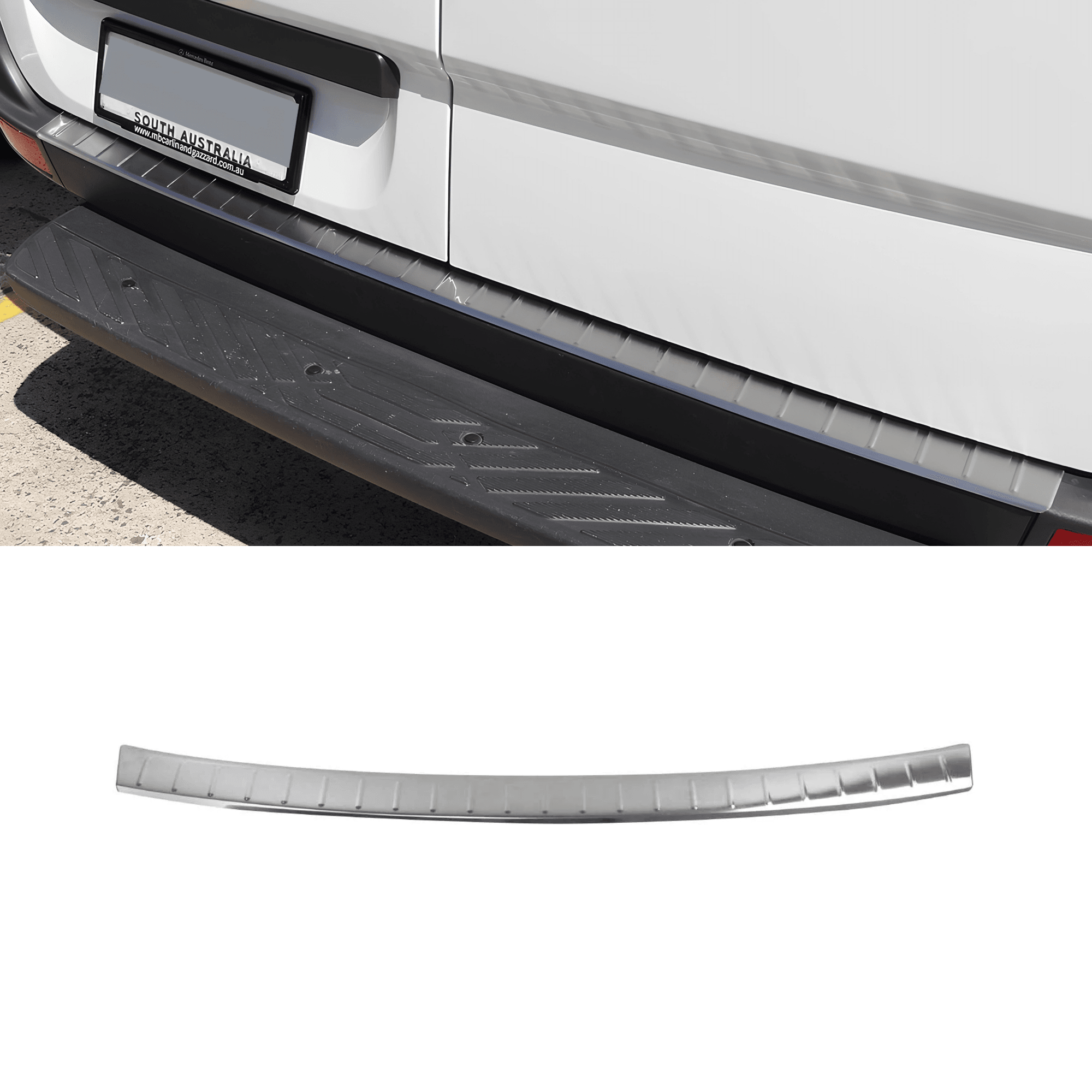 Stainless Steel Chrome Rear Bumper Protector Fit Mercedes-Benz Sprinter (2006-2018)