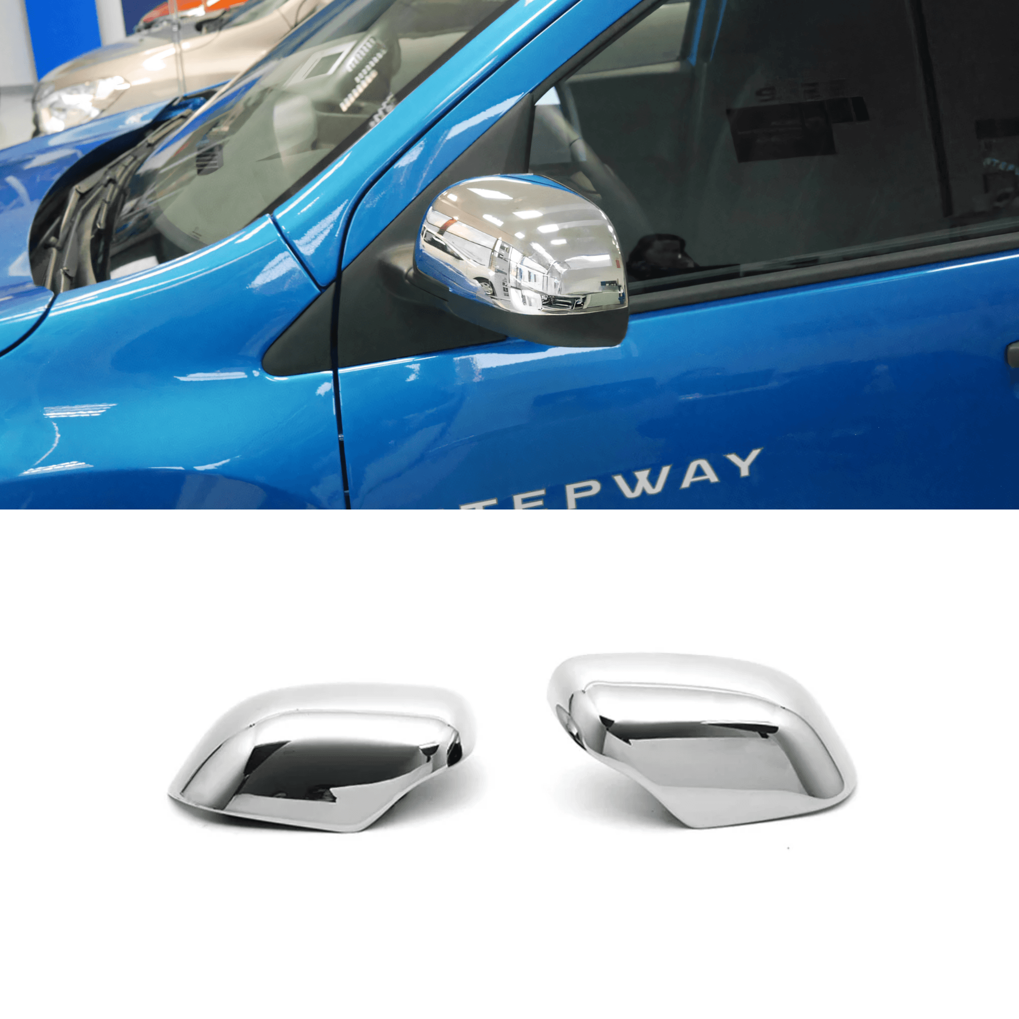 Stainless Steel Chrome Mirror Cover Fit Dacia Duster (2010-2012)