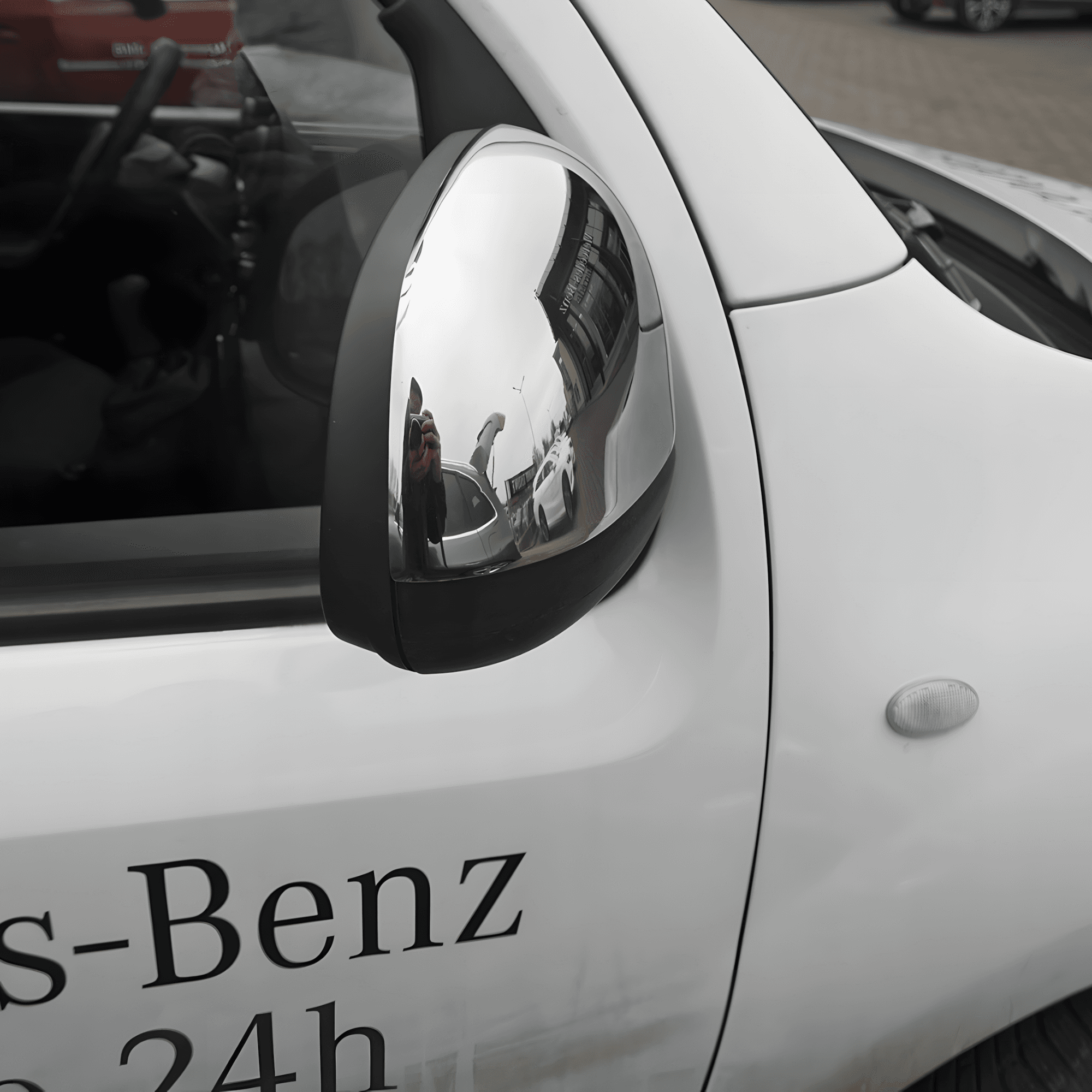 Stainless Steel Chrome Mirror Cover Fit Mercedes-Benz Citan (2013-2021)