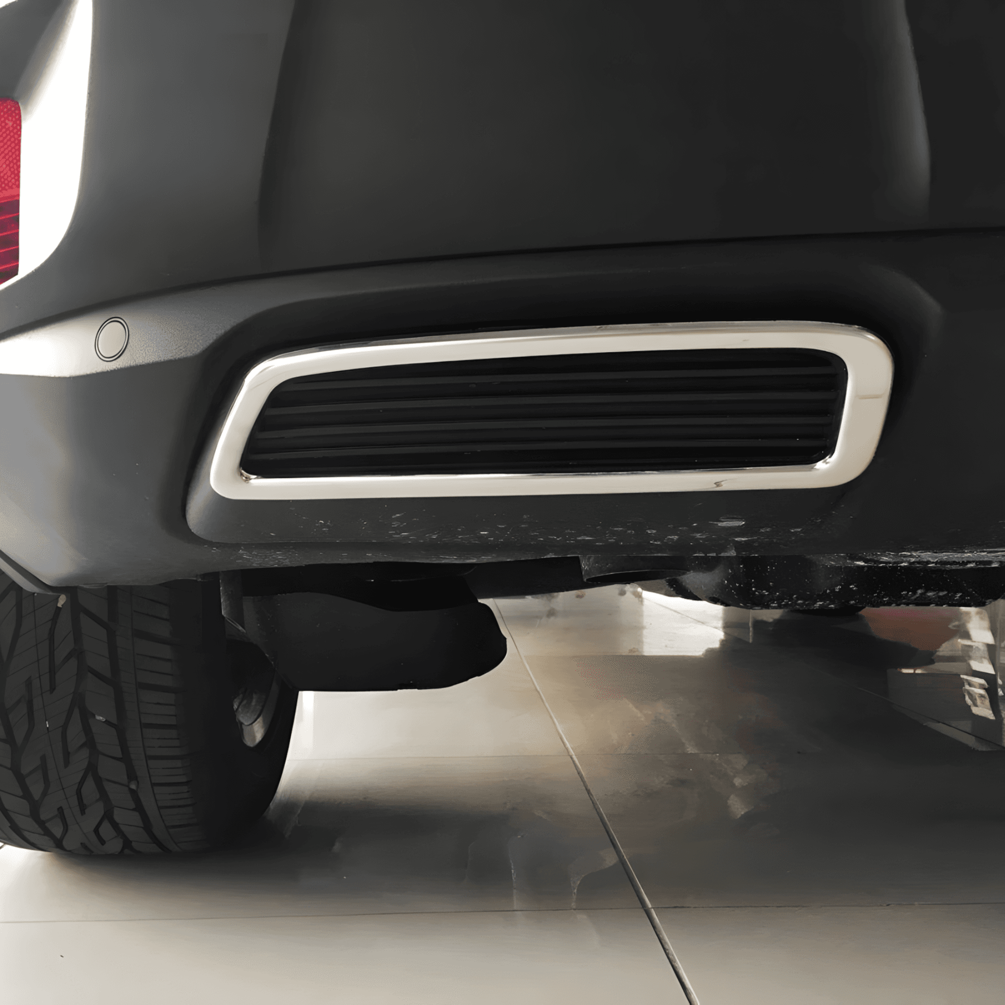 Stainless Steel Chrome Rear Exhaust Frame Set Fit Peugeot 3008 (2017-2024)