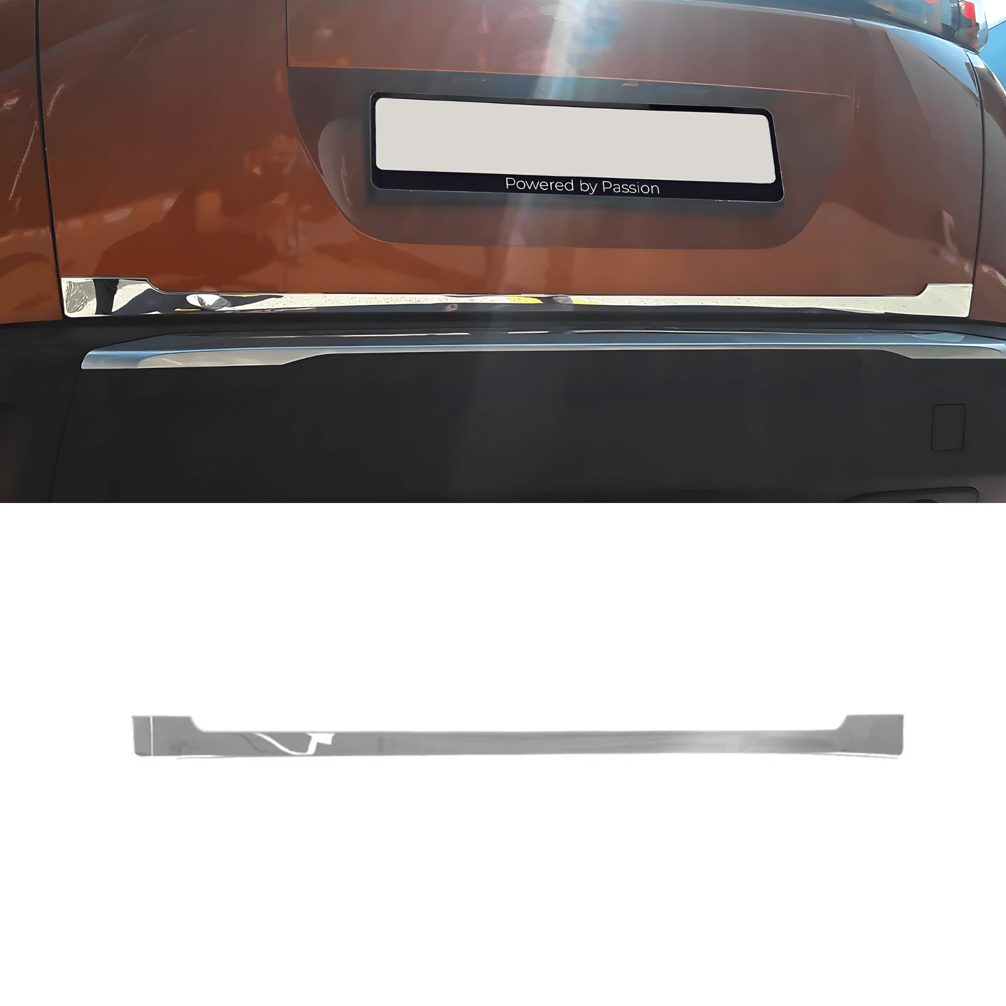 Stainless Steel Chrome Lower Tailgate Trim Fit Peugeot 2008 (2020-2024)