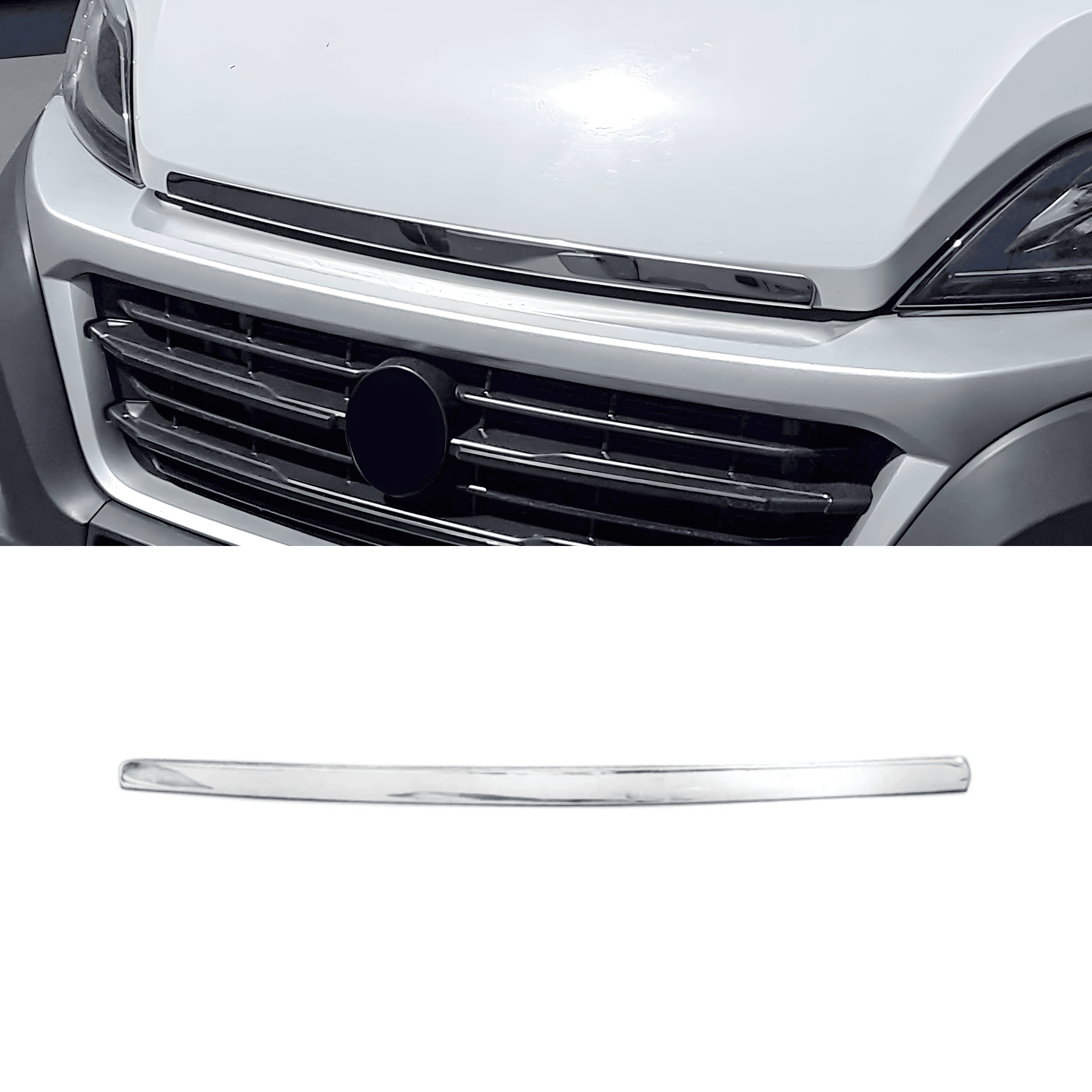 Stainless Steel Chrome Bonnet Streamer Fit Peugeot Boxer (2014-2024)