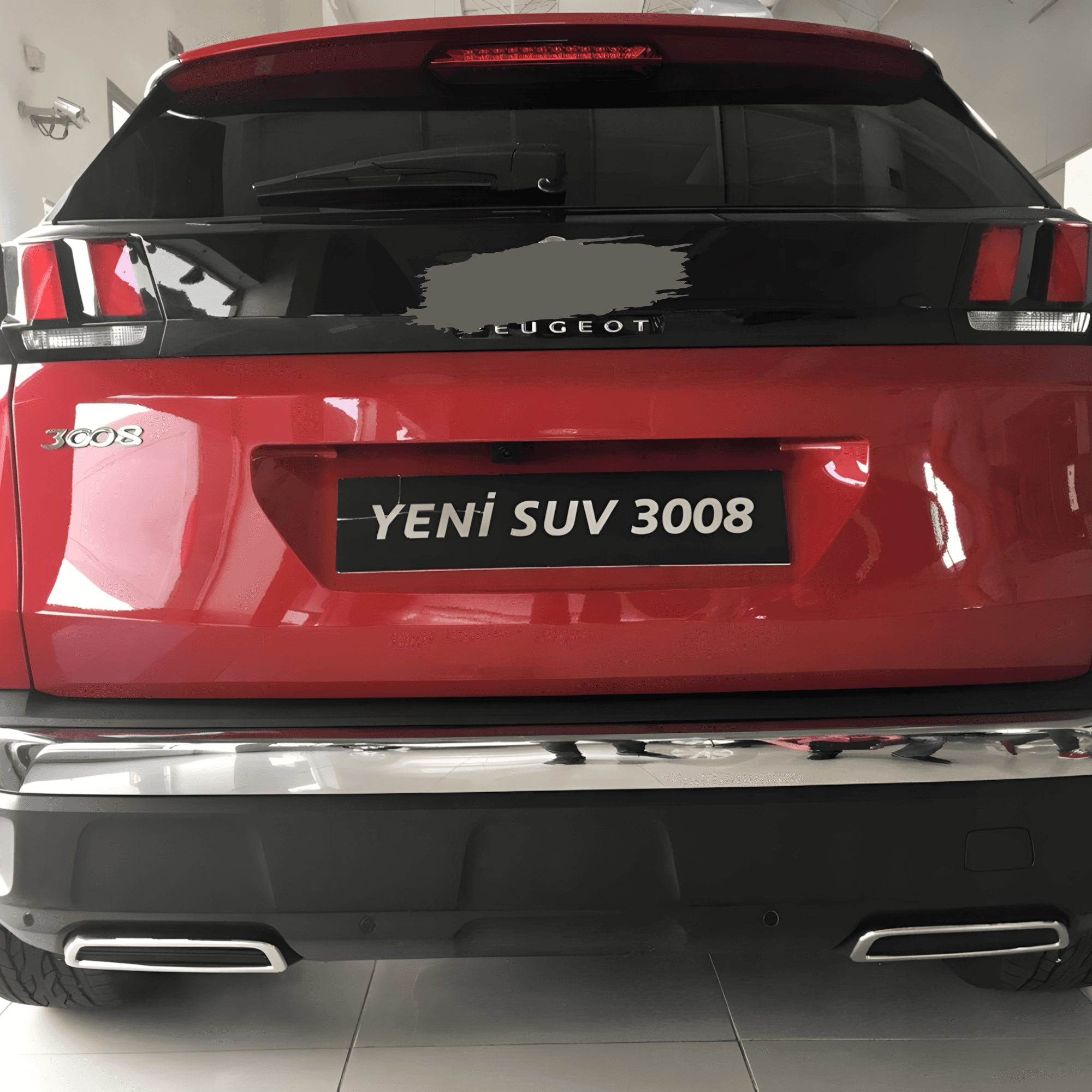 Stainless Steel Chrome Rear Exhaust Frame Set Fit Peugeot 3008 (2017-2024)