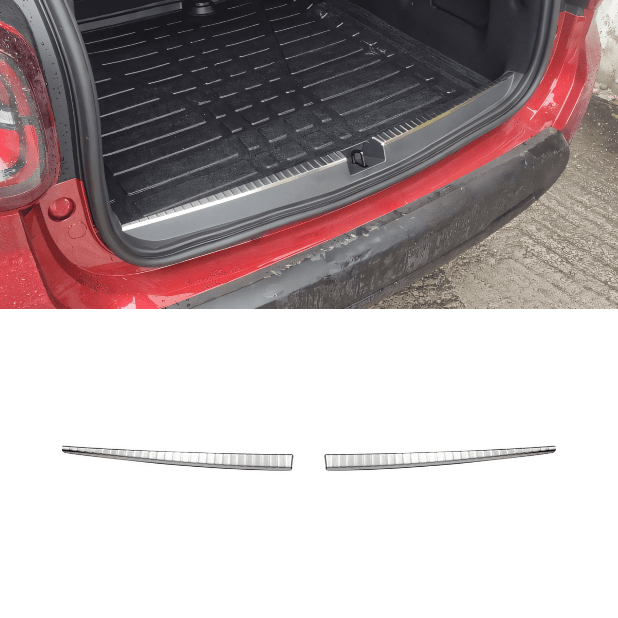 Stainless Steel Chrome Boot Sill Protector Fit Dacia Duster (2018-2024)