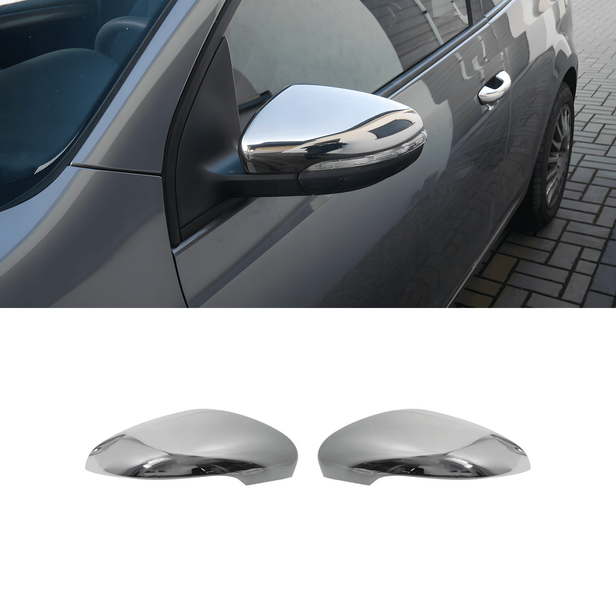 Stainless Steel Chrome Mirror Cover Fit Volkswagen Touran (2011-2015)