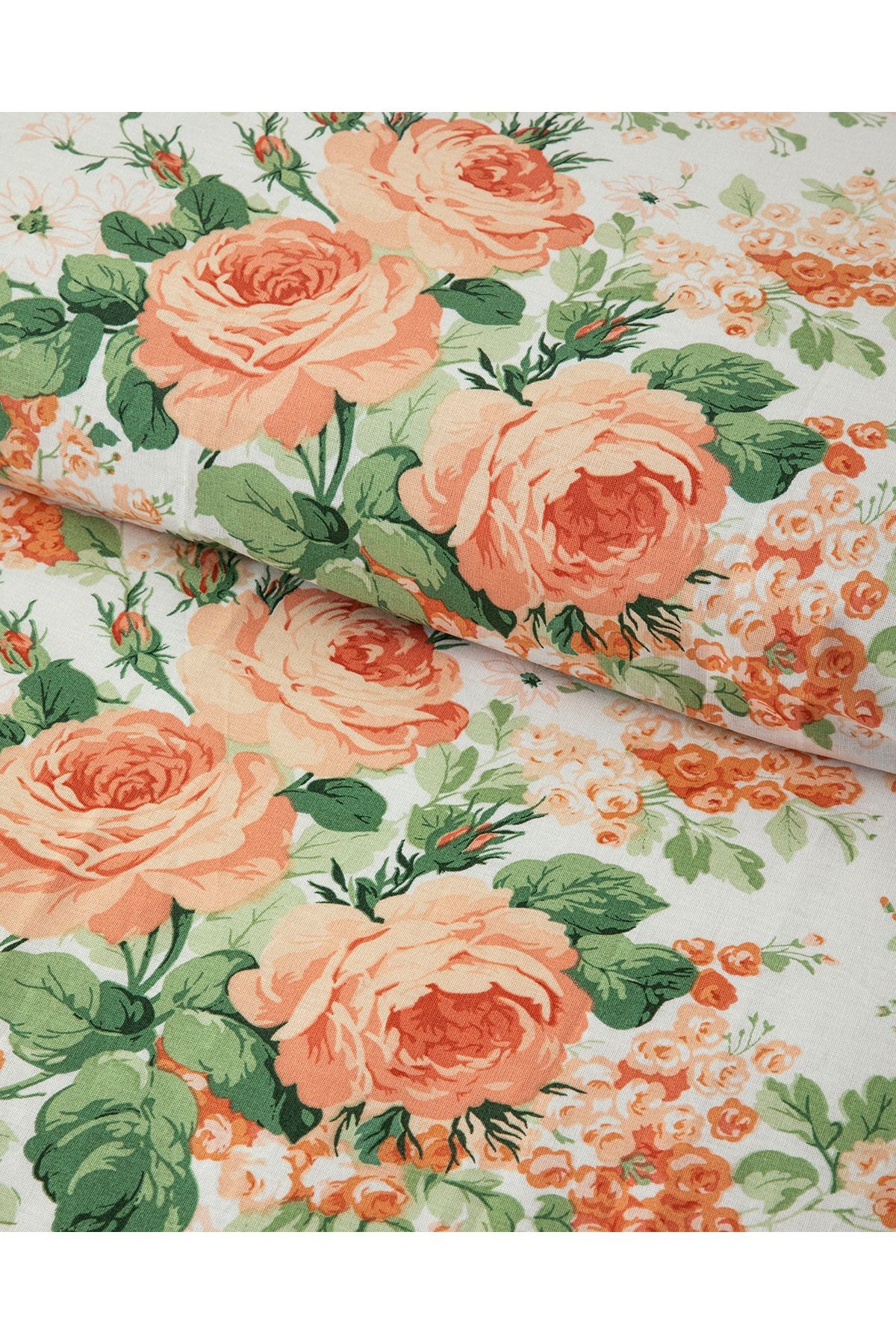 Mystic Rose Çift Kişilik Nevresim Seti Turuncu