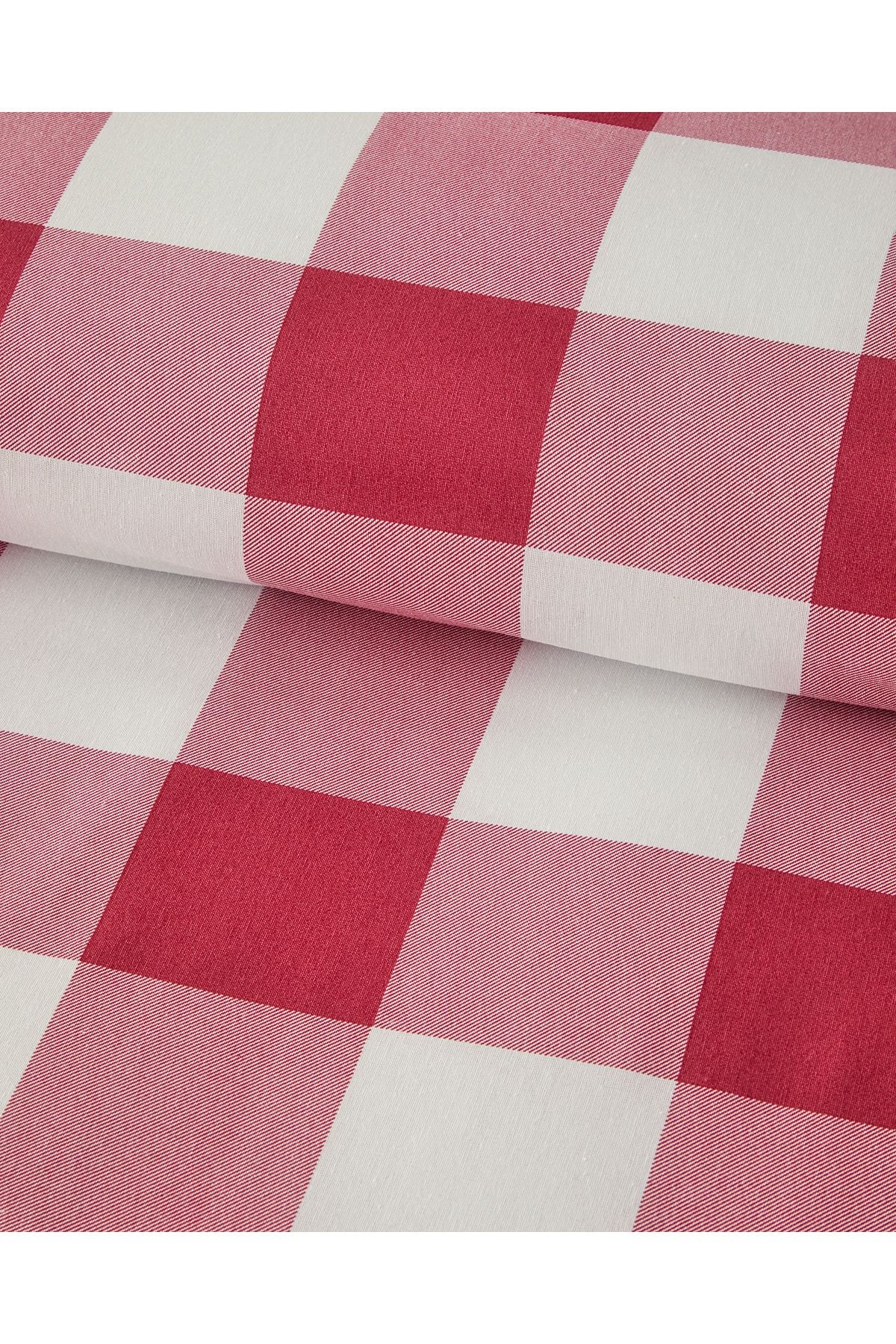 Gingham Tek Kişilik Nevresim Seti Pembe
