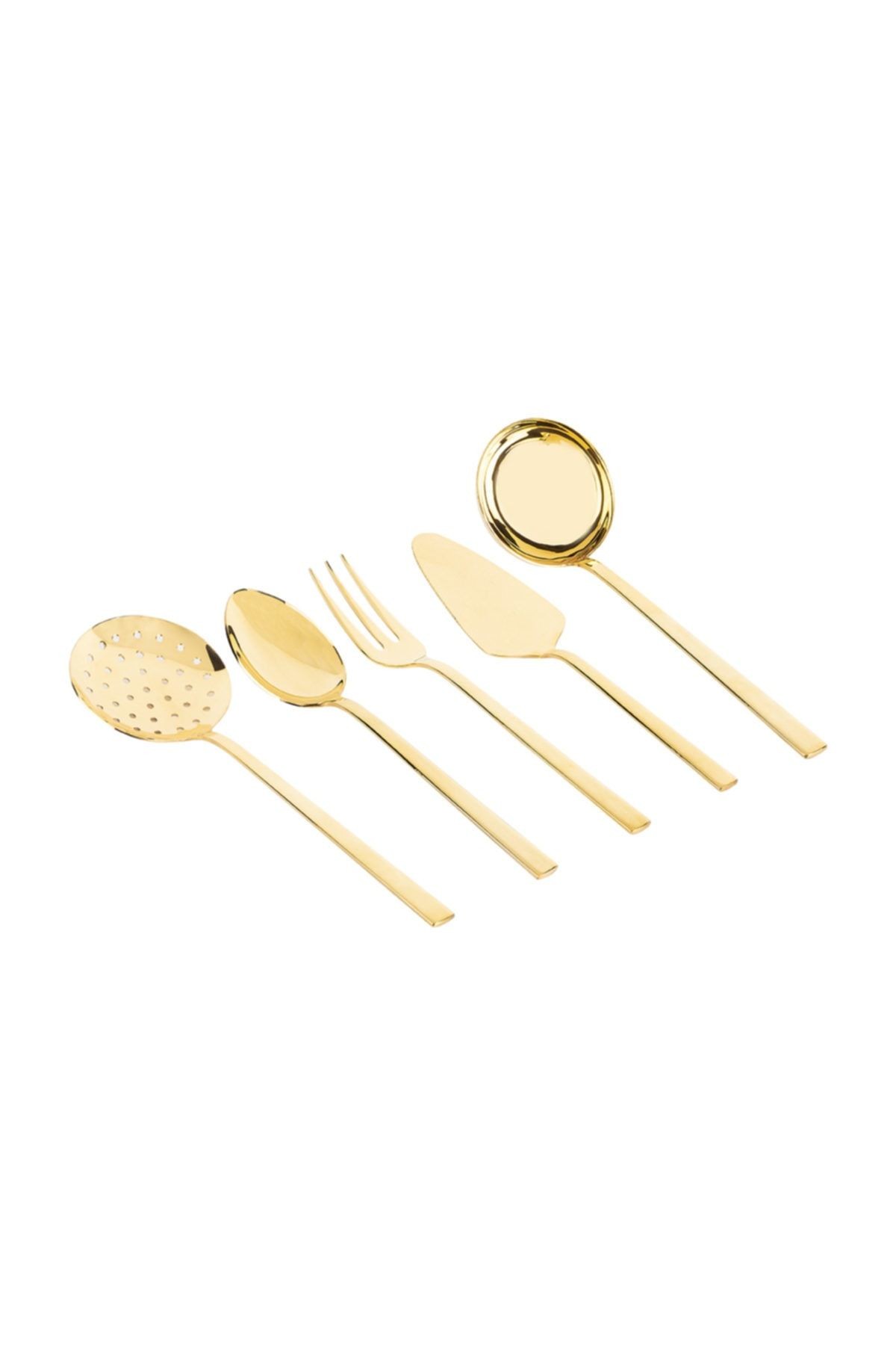 5 Parça Gold Titanyum Dublın Büyük Servis Takımı