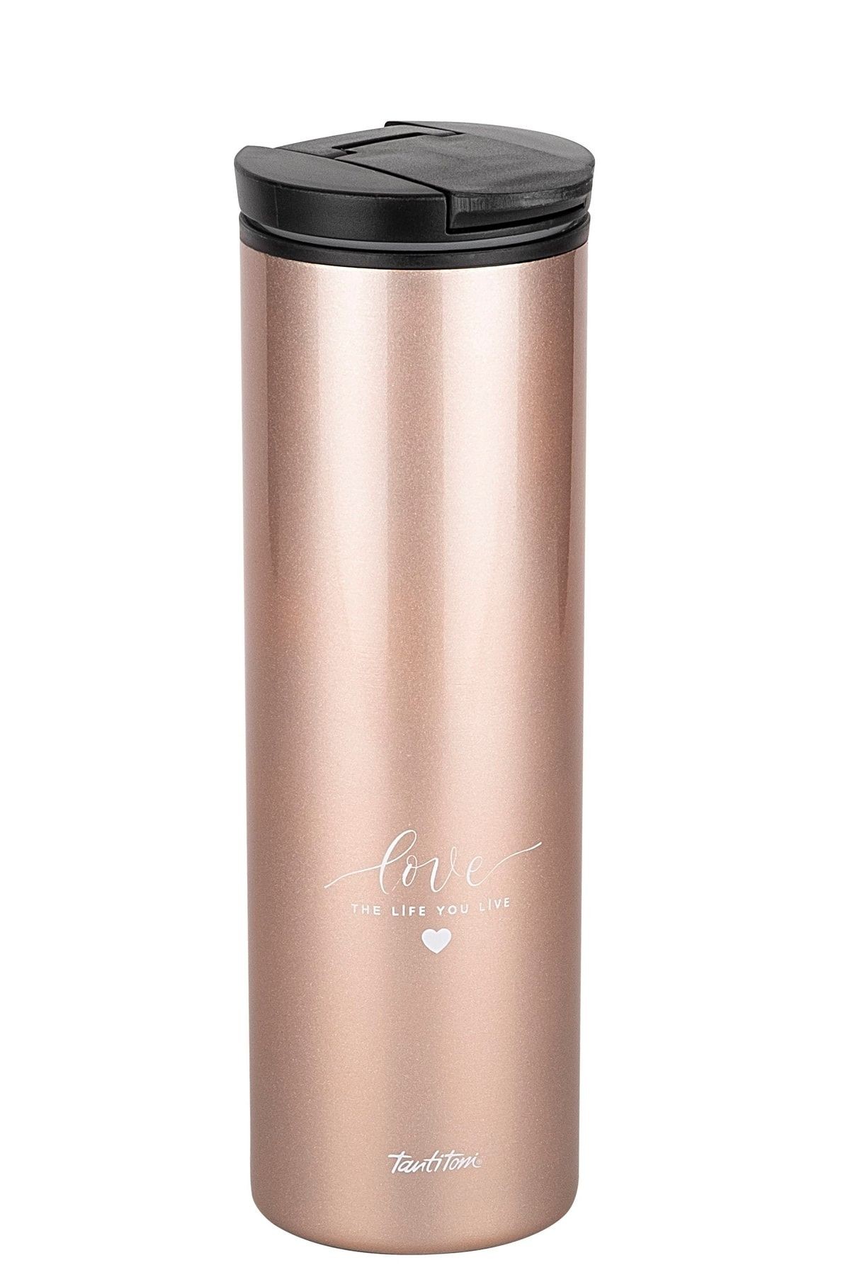 Bronz Love Yazılı Kahve Bardağı 440ml
