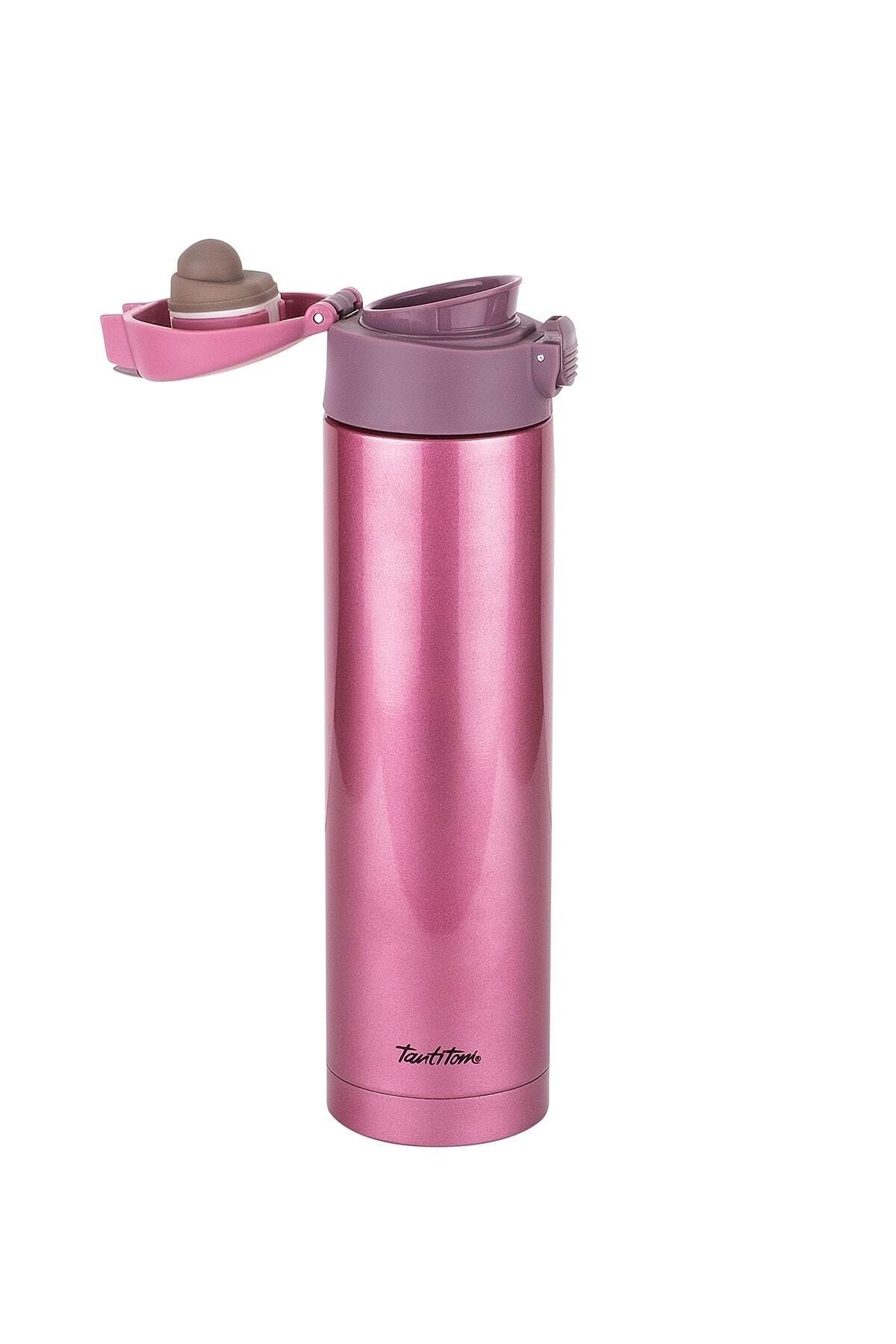 Pembe Paslanmaz Çelik Termos 450ml