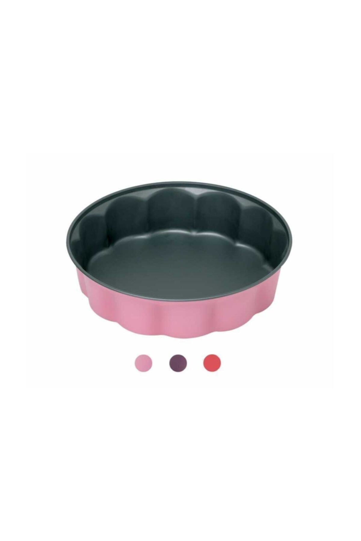Pembe Renkli Fiorella Kek Kalıbı 26cm Pembe