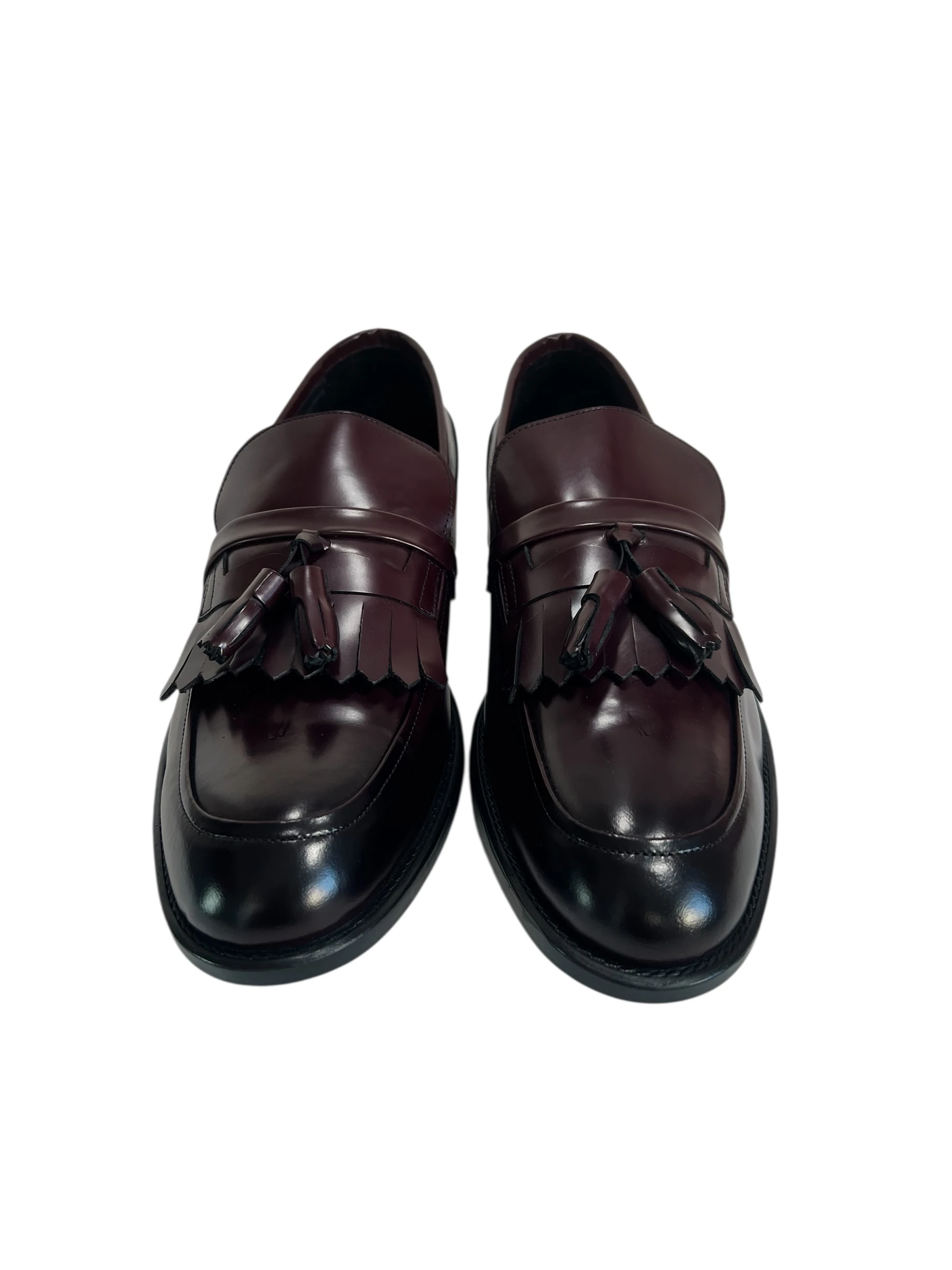 PÜSKÜLLÜ RUGAN KAHVERENGİ LOAFER